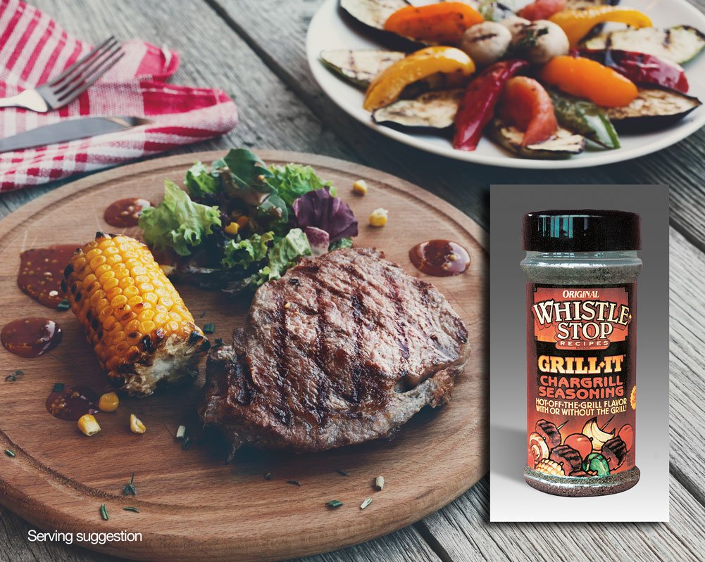 Original WhistleStop Cafe Recipes | Grill-It Chargrill Seasoning | 5.6-oz (2 Pack)
