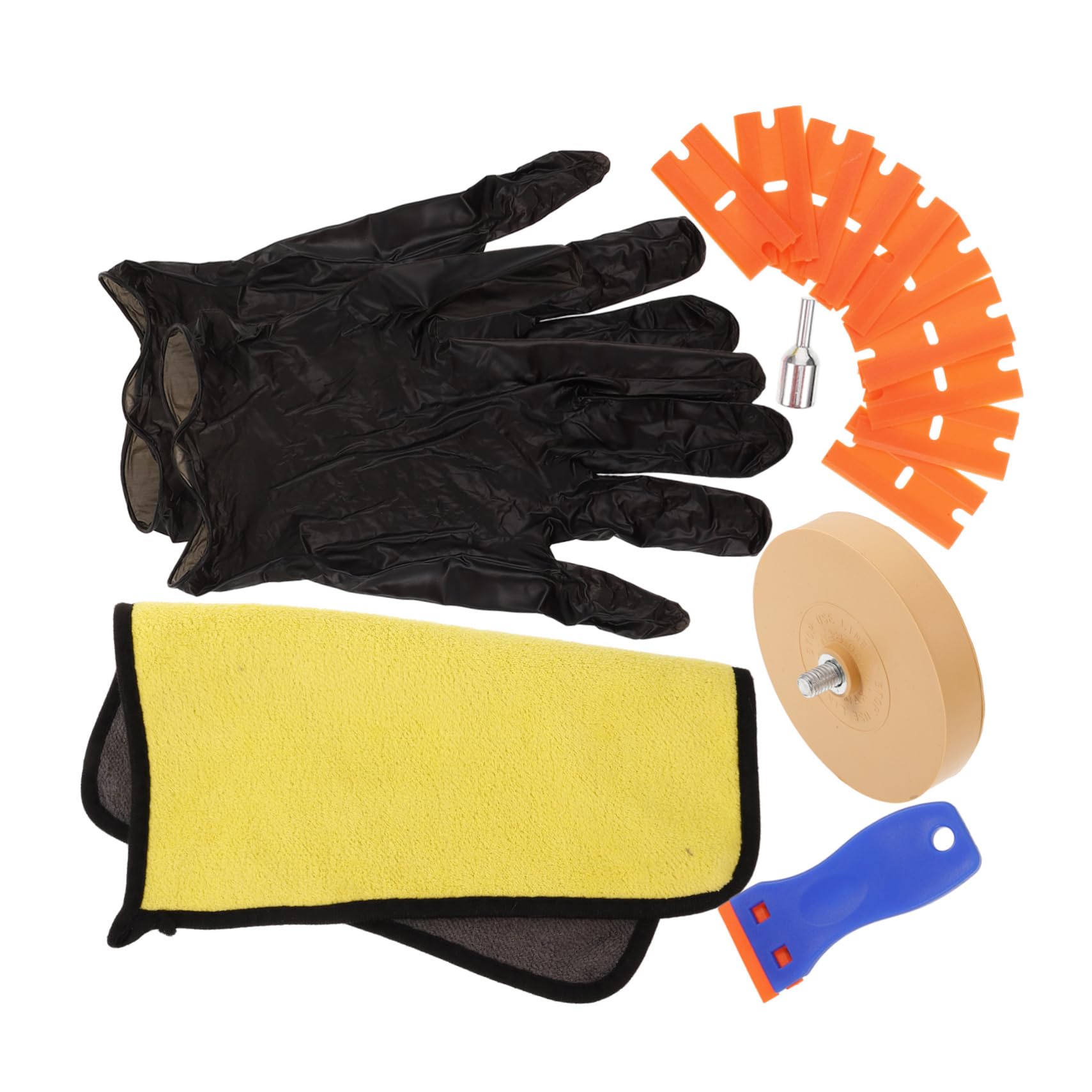 PRETYZOOM 1 Set Paint Cleaning Adhesive Rubber Wheel Decal Eraser Wheel Vinyl Glue for Car Sticker Auto Detailing Supplies Car Decal Fiber