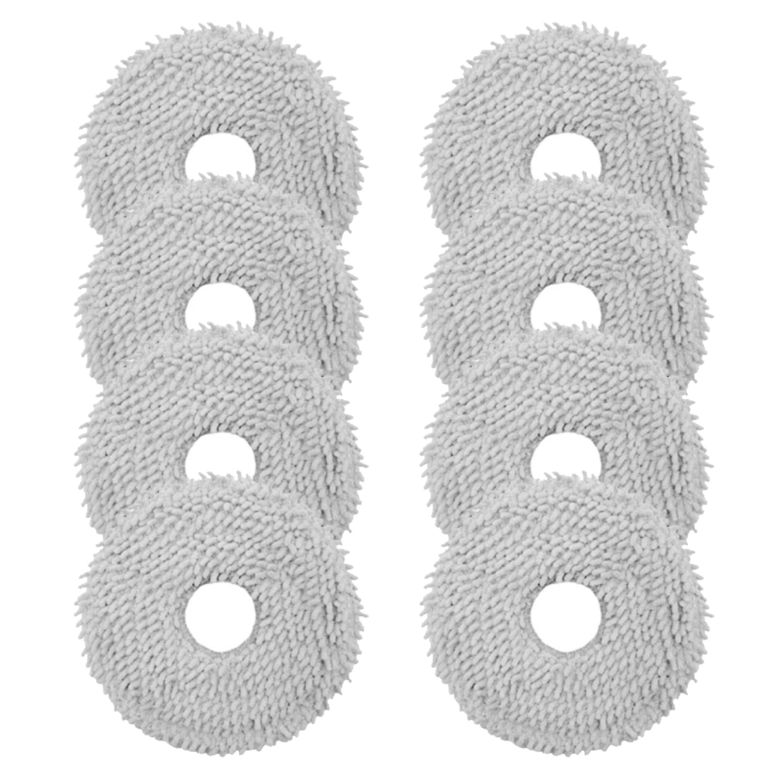 Fixbetter Dreame L10s Ultra, X40 Ultra Complete, L10 Prime, L20 Ultra, L10s Pro Ultra, L10s Plus, L10s Pro robot elektrikli süpürge için 8 adet silme bezi, mikrofiber silme pedi aksesuar seti