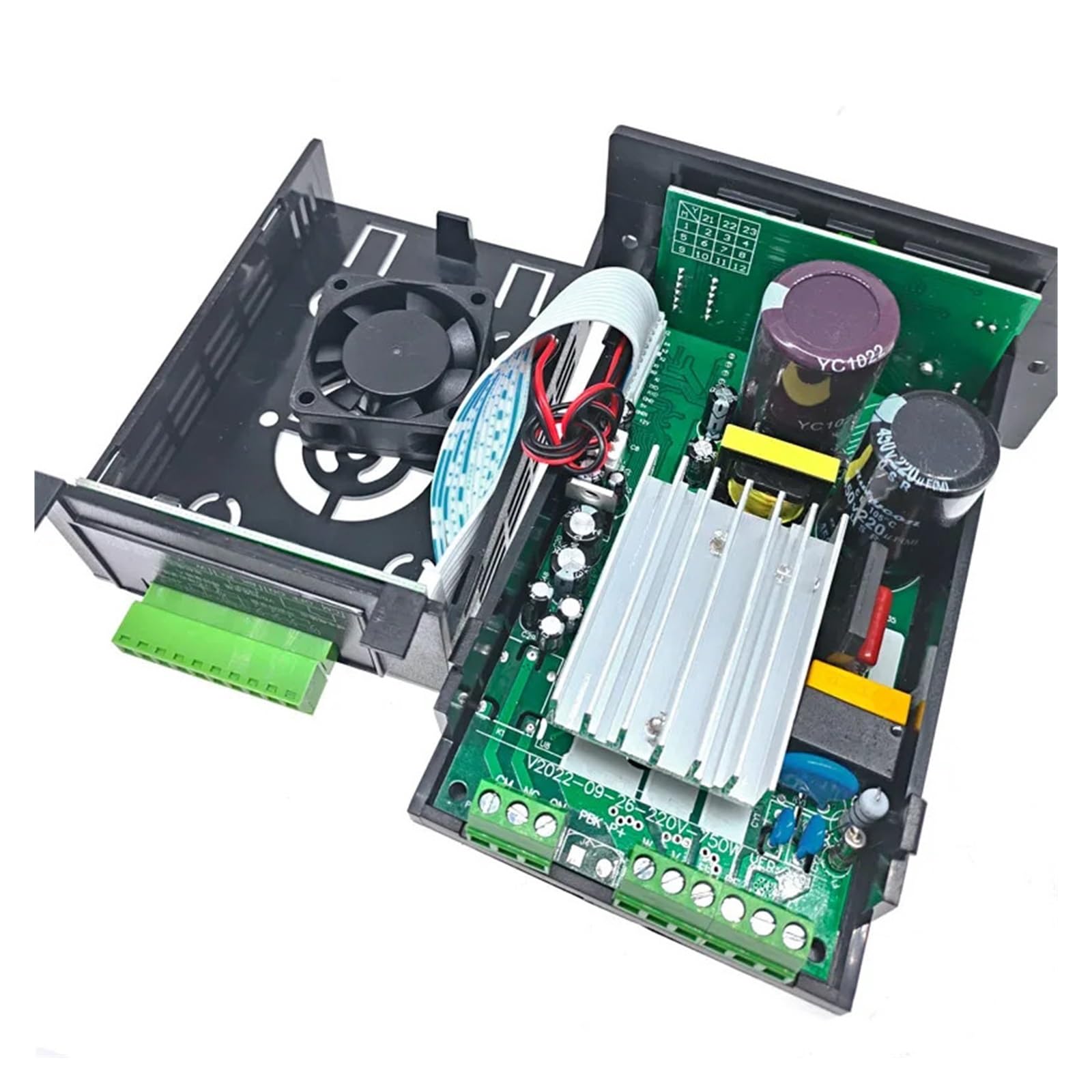Convertisseur de fréquence Onduleur électrique RS485 1,5 KW Ajouter Un Pilote de Moteur 0,75 KW MCU Entrée monophasée 220 V Sortie triphasée 0,4 KW 1500 W(1500W)