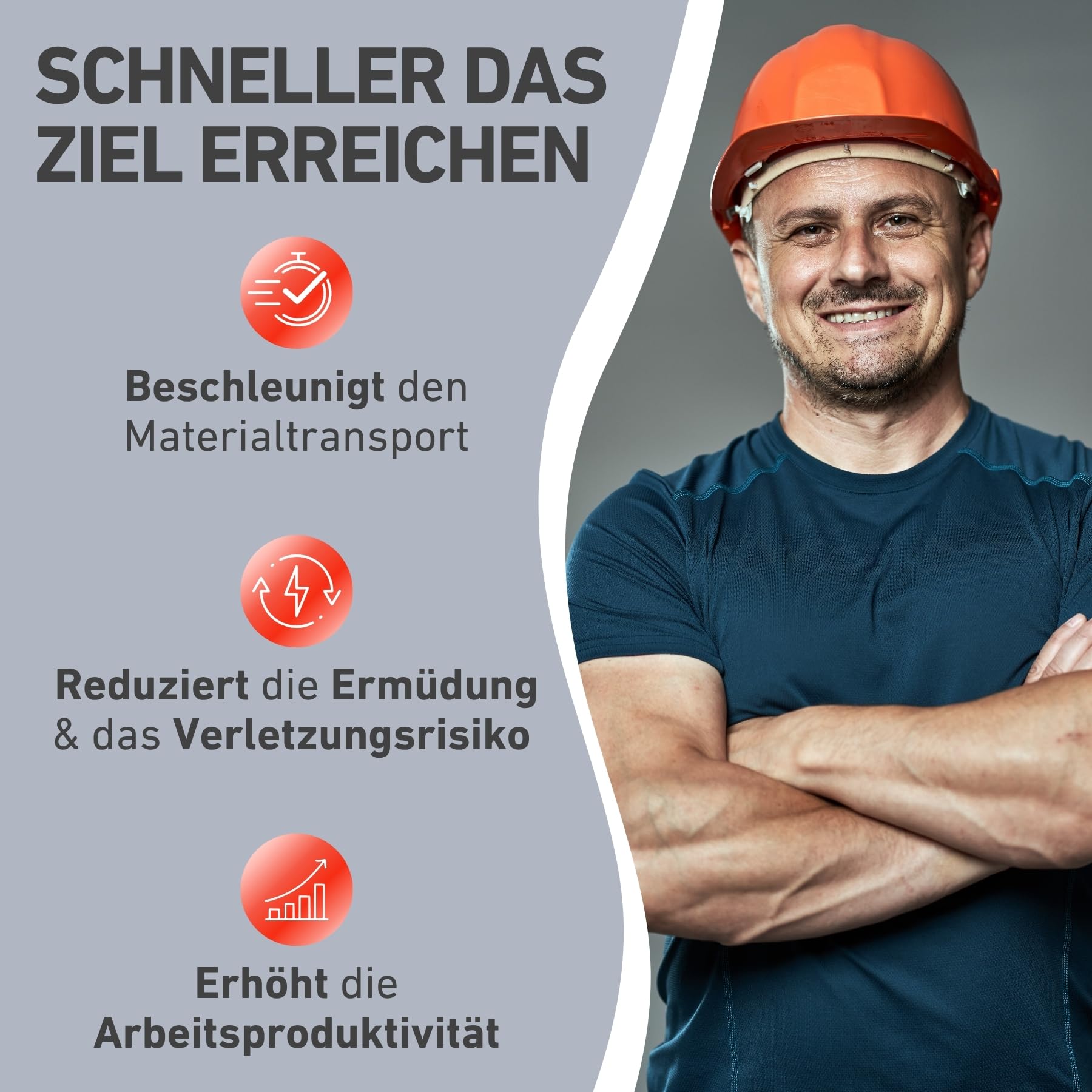 elektrische Schubkarre mit Akku I 300L Mulde & 300kg Traglast I leistungsfähige Motorschubkarre I Offroad-taugliche Akkuschubkarre I 40V Li-Ion mit 6000mAh