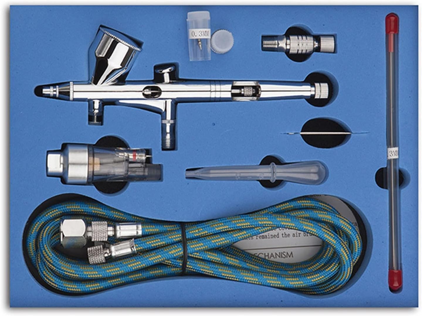 Sand Blaster Airbrush Gravity Air Brush Spray Gun Kit for Makeup Nail Art Design Craft Tattoo Cake Decorating 0.2 0.3 0.5mm