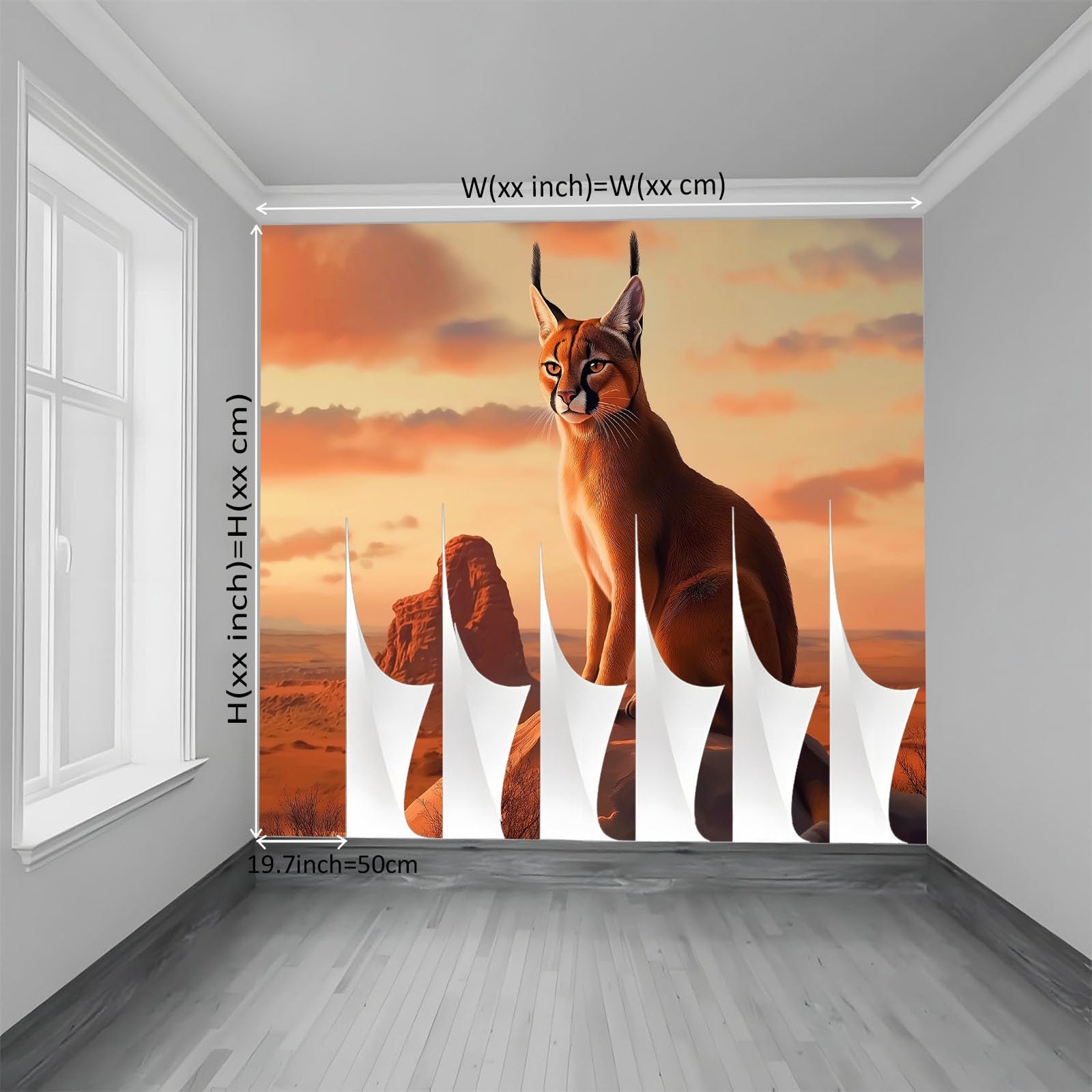 Tapeta murale pustynia zwierzę lew 250 x 175 cm sztuka nowoczesna plakat HD mural 3D fototapeta, salon sypialnia dom biuro tło dekoracja ścienna