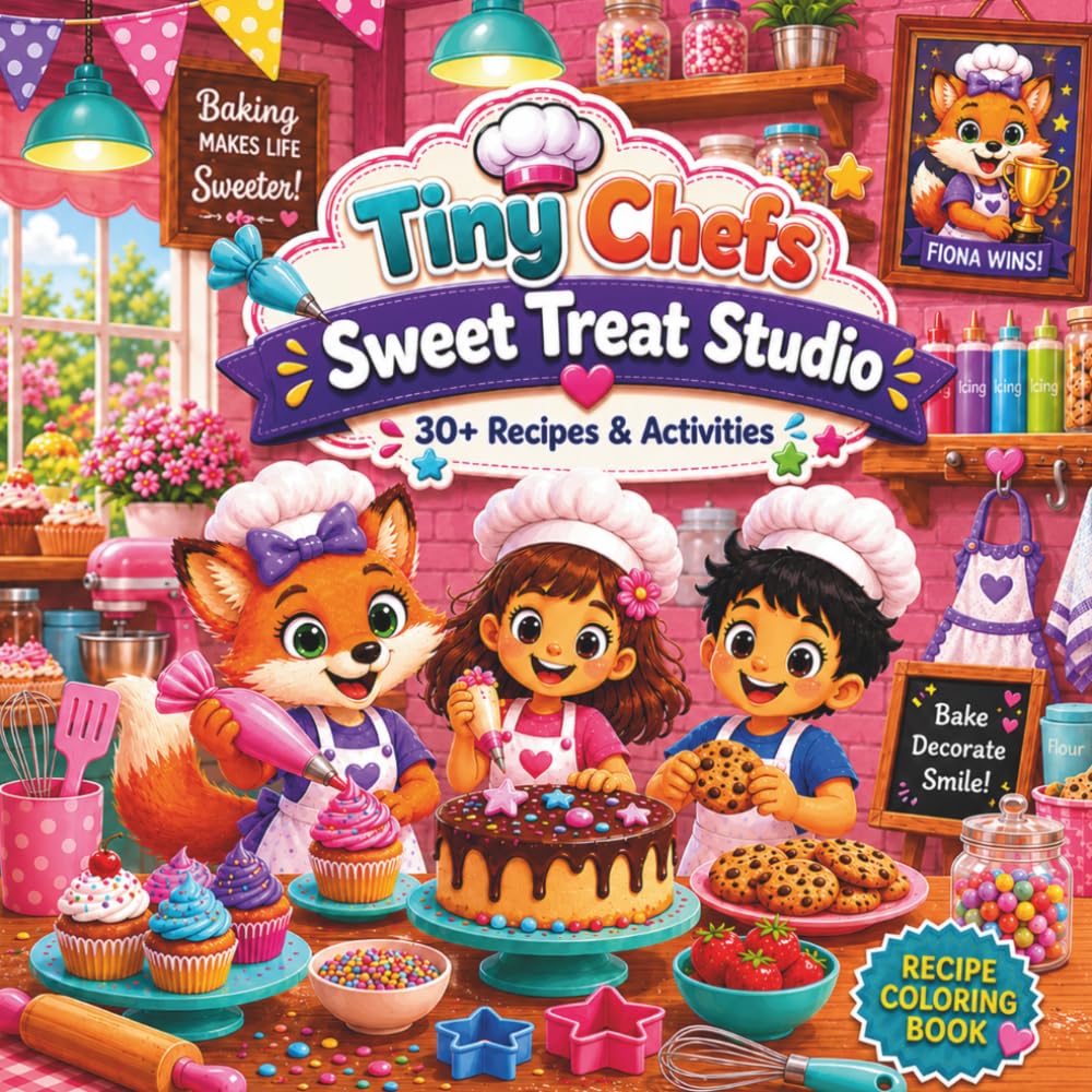 Tiny Chefs Sweet Treat Studio: Cooking, Coloring & Activity Book