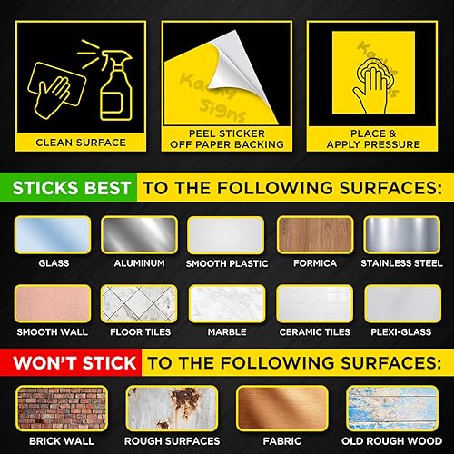 Miniatura 7 de (Conjunto de 6) cartel de vinilo autoadhesivos "Smile You're On Camera", de 2 pulgadas x 4 pulgadas, LAMINADOS para una máxima protección y