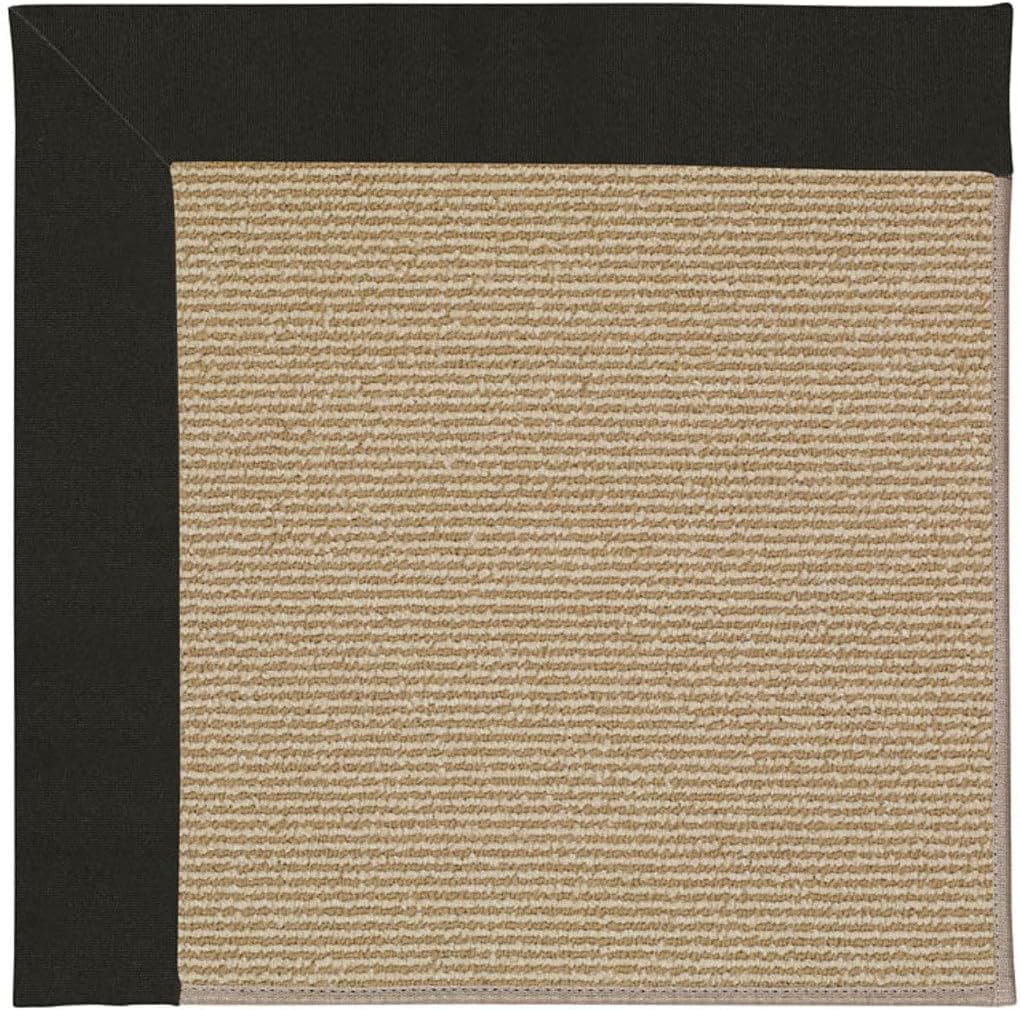 Capel Rugs Zoe-Sisal Rectangle Machine Tufted Area Rug, 2 x 3', Ebony