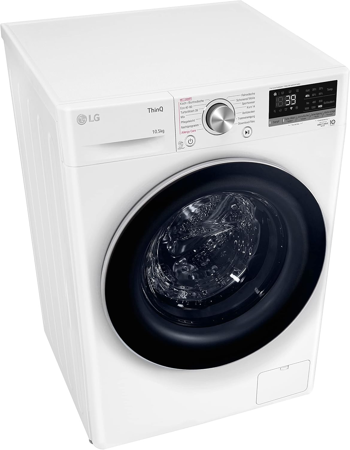 LG Electronics F4WV710P1E, 10,5 kg, A+++, Steam, Bianco LG Electronics F4WV710P1E, 10,5 kg, A+++, Steam, Bianco