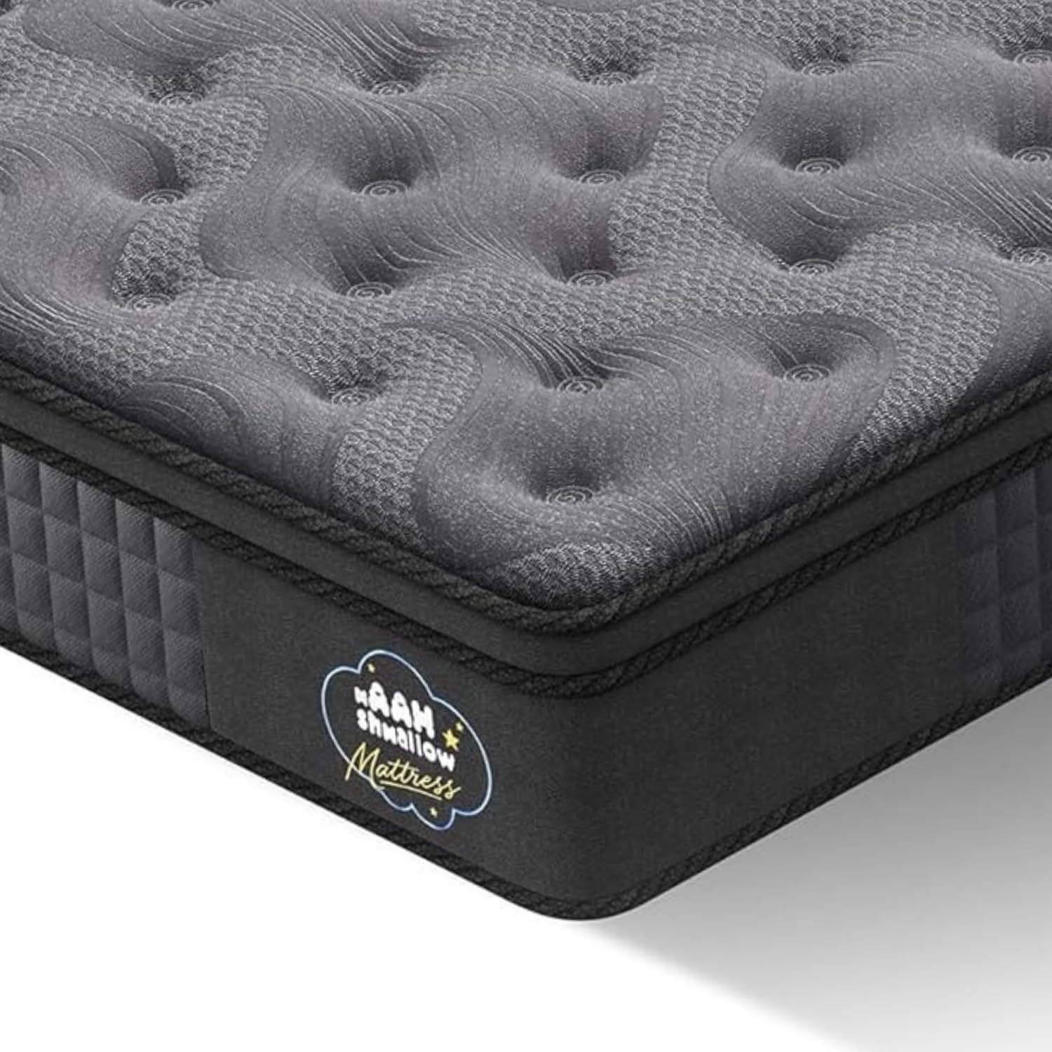 VOZZTTI Double Mattresses 135x190x26cm, Grey โ Medium Firm Hybrid Memory Foam & Pocket Sprung Mattress, Orthopaedic Back Support, Breathable Fabric, Pressure Relief & Edge Support, Mattress in a Box