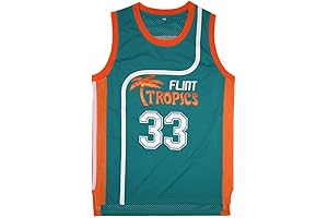 Men's 90's Flint Tropics Jackie Moon #33 Jersey