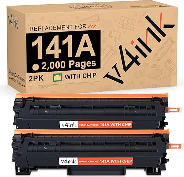 141A Black Toner Cartridge Compatible for HP Laser Jet M110w M140w M139w | Replacement for HP 141A W1410A Toner Cartridge, High Yield 2,000 Pages use for Laser Jet m110 m140 m139, With Chip 2 Pack