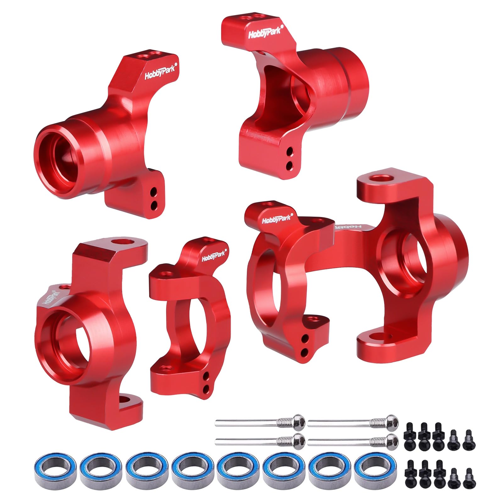 HobbyPark Aluminum Caster Blocks C-Hubs Steering Block Stub