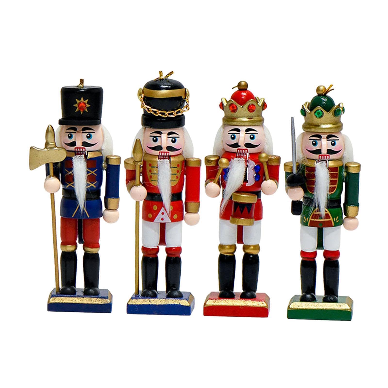 CYDZSRA Gorgeous Nutcracker Figurine Ornament Decorative Centerpiece Unique Gift For Holidays And Home Christmas Gatherings Wooden Nutcracker Sculpture Collectible Holiday