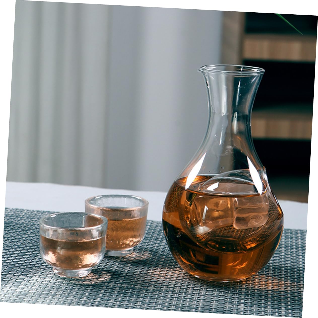 NAMOARLY Wine Divider Decanter Wine Rack Clear Whiskey Decanter Empty Container Decanter Wine Pitcher Clear Vase Wine Decanter Decanters Empty Holder Crystal