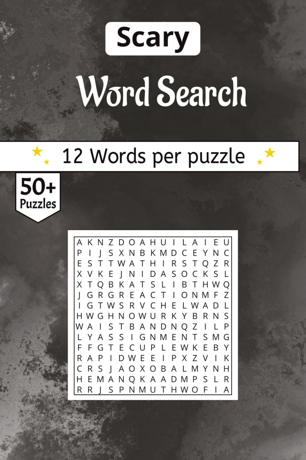 Scary Word Search book: A Curated 50-Puzzle Scary Themed Word Search | Premium Dark Edition