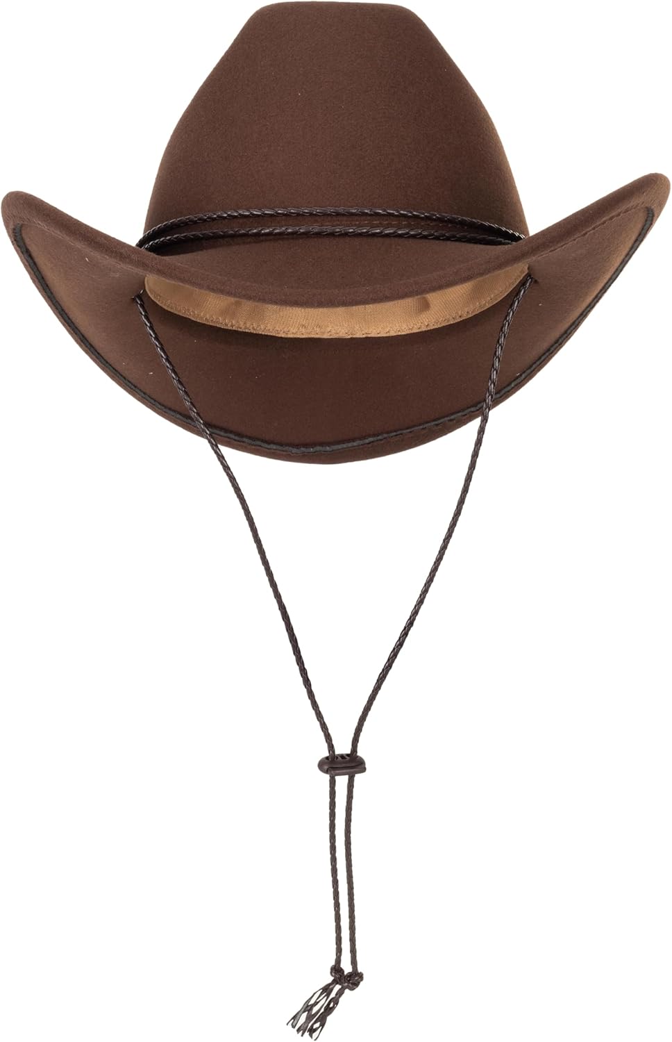Western Felt Cowboy Cowgirl Hat - Wide Brim Panama Jazz Fedora Hat with Floral Engraved Buckle Belt Decoration 22.4" to 22.8" - Image 5