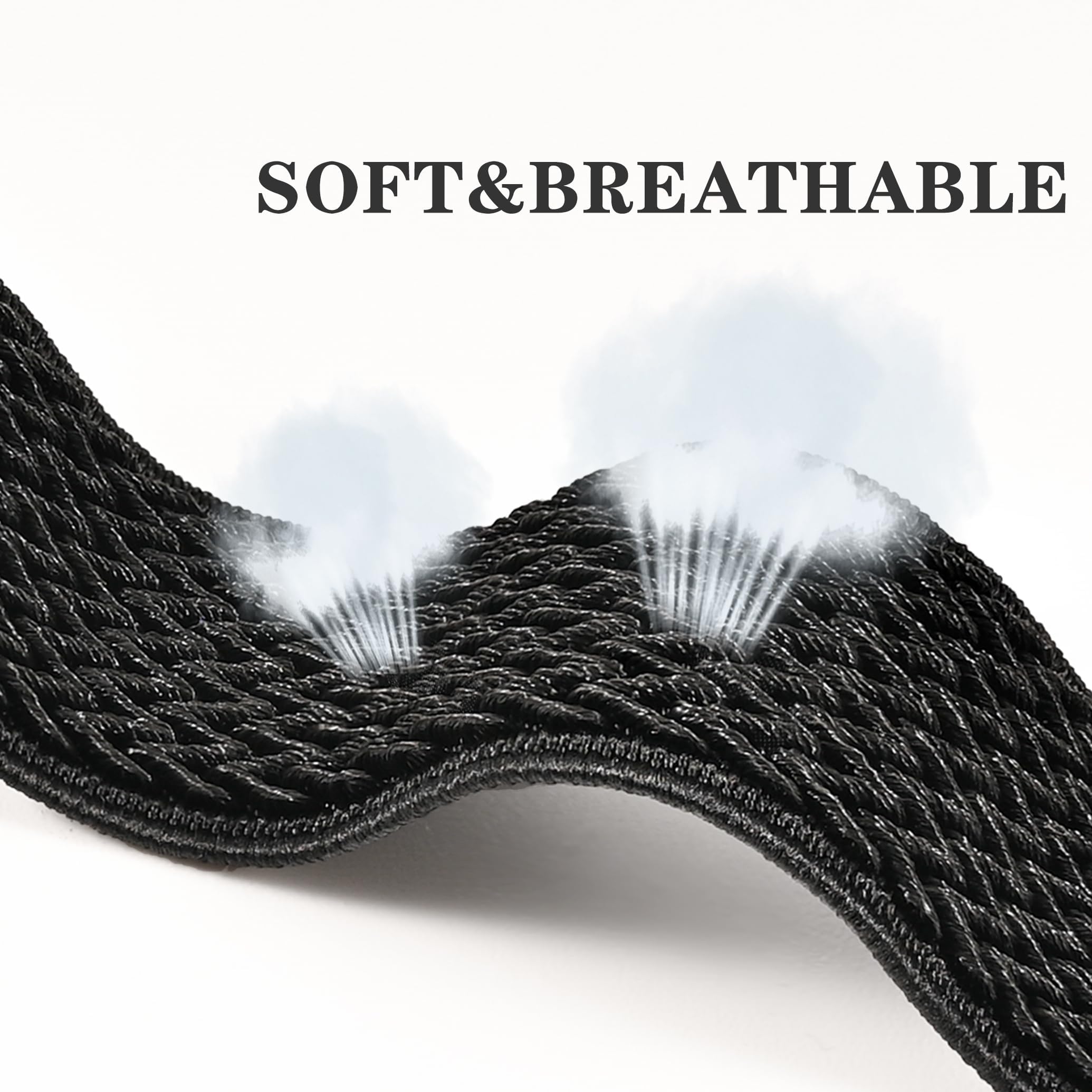 Veryfit Lot de 3 bracelets de rechange réglables en nylon élastique pour montre intelligente IDW13 IDW16 IDW19 IDW26 IDW28