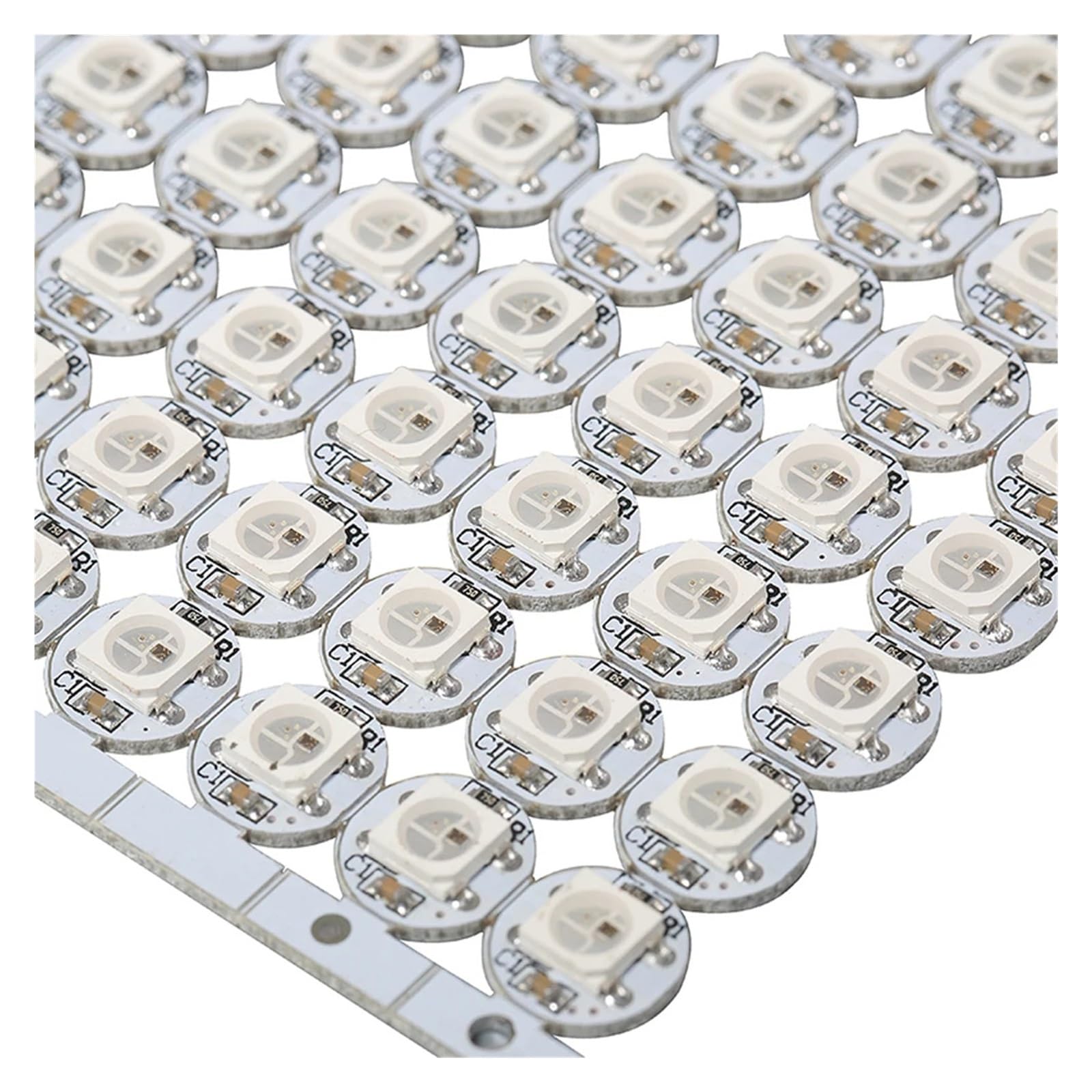 100~1000pcs WS2812B LED Chip with Heatsink Board Black/White PCB DC5V WS2811 IC 5050 SMD RGB LED SK6812 RGBW RGBNW RGBWW(Nero,1000pcs)