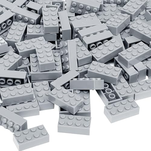 Ladrillos de construcción clásicos, 100 piezas de bloques de construcción de 2 x 4, juguetes de construcción creativos STEM compatibles con todas