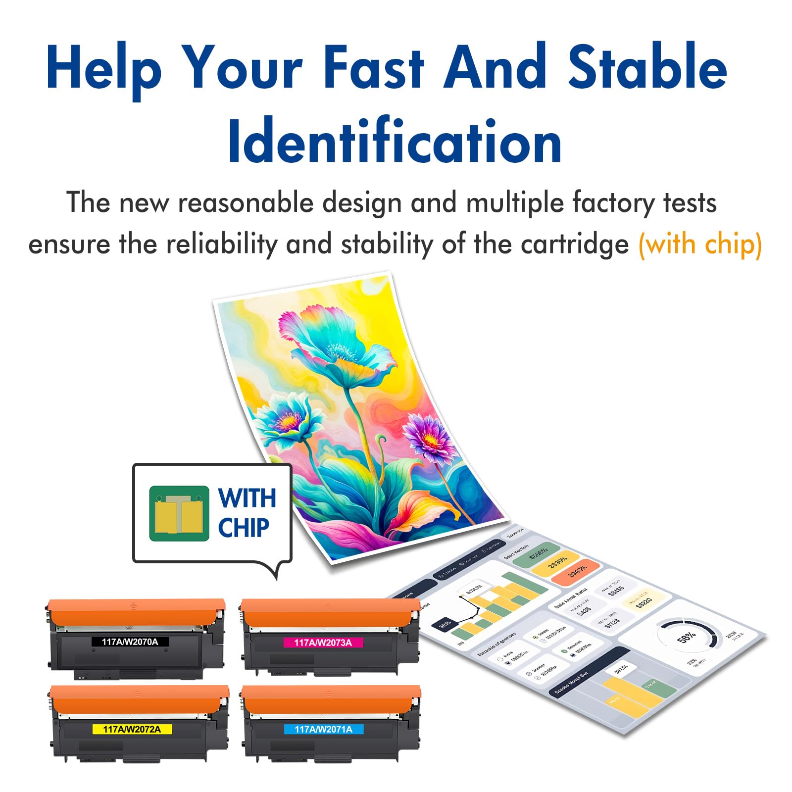 117A 178nwg 179fwg Toner Set 4er-Pack W2070A W2071A W2072A W2073A | Kompatibel für HP 117A Multipack Color Laser MFP 178nwg 179fwg 178nw 150nw 179fnw Schwarz Cyan Gelb Magenta Tonerkartusche