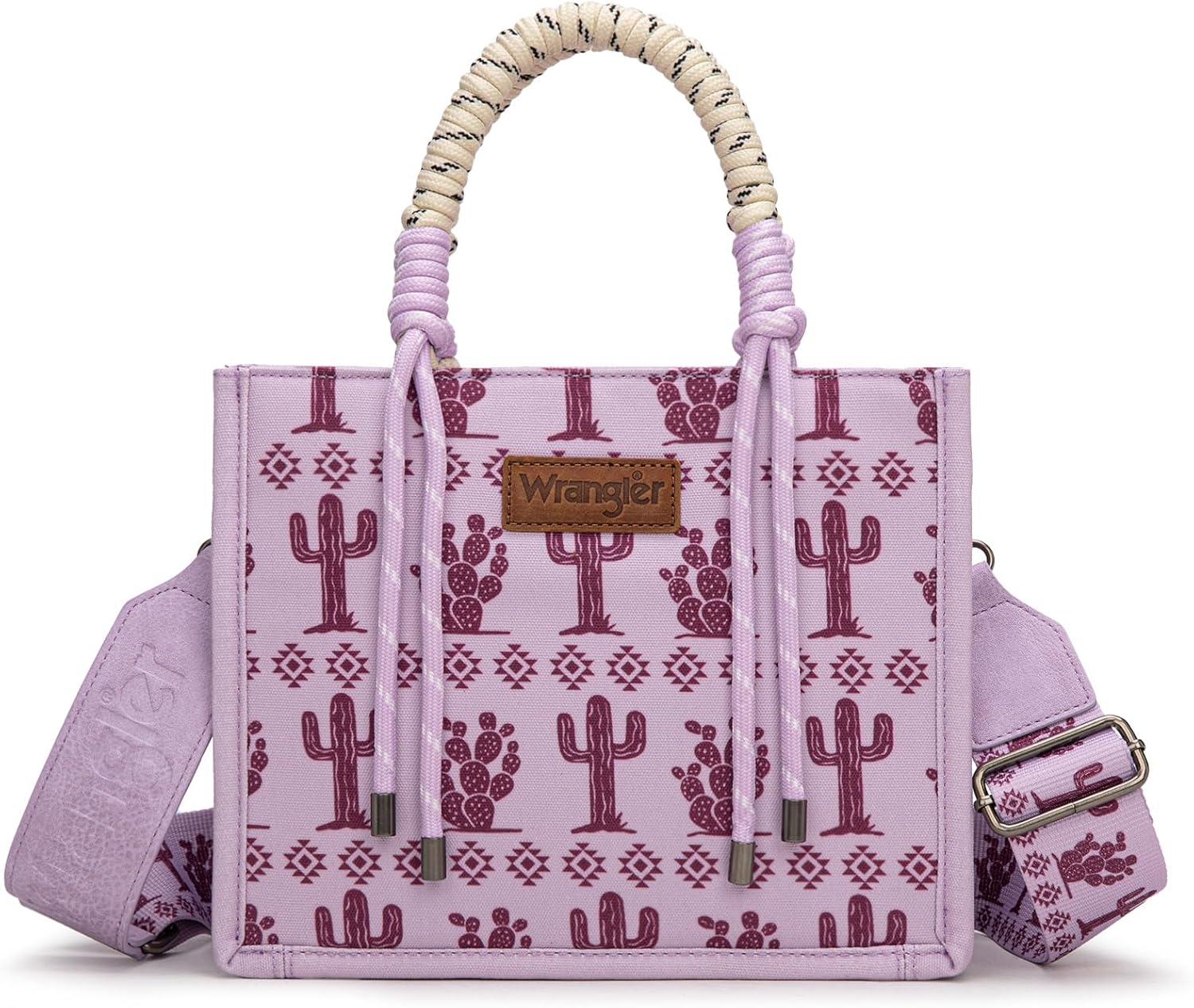 Montana West Wrangler Tote Bag Western Satchel Bags for Women with Braided Rope Handles - Image 6