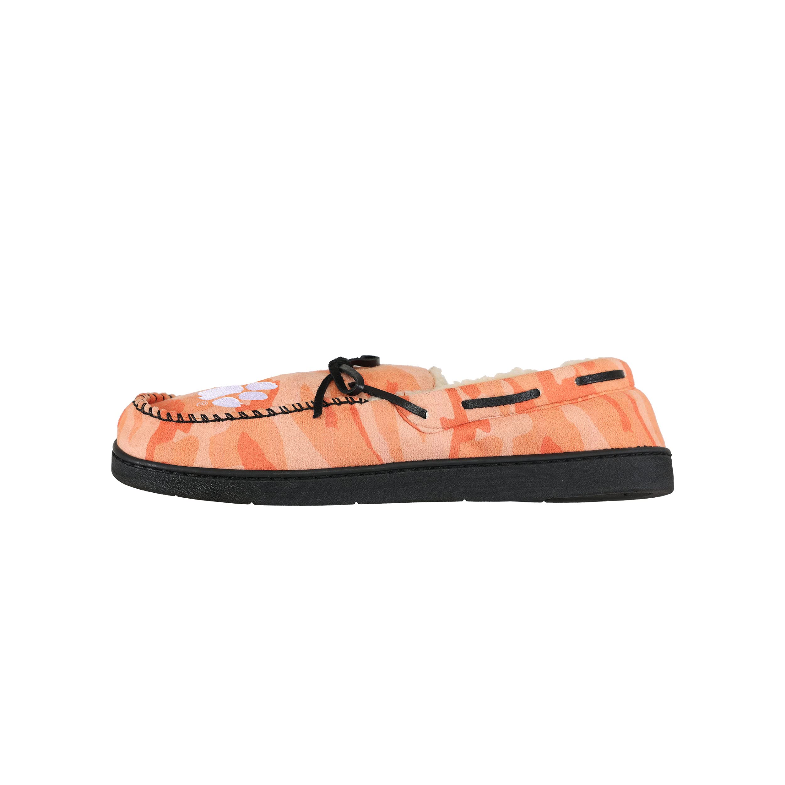 FOCO Clemson Tigers NCAA Mens Printed Camo Moccasin Slippers - L