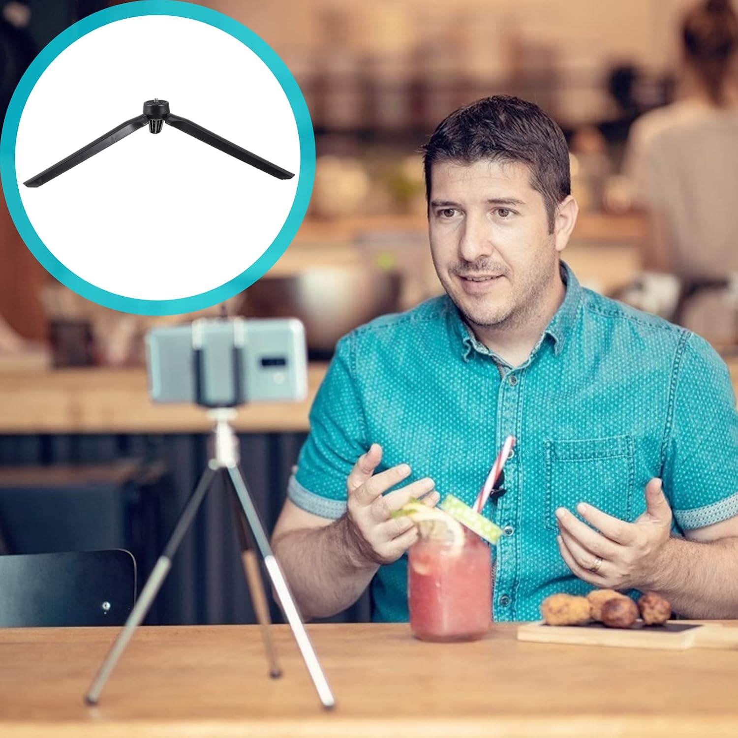 Vaguelly 2PCS Camera Tripod Compact Desktop Stand for Streaming Recording Photography Compatibility Easy Installation for Professional Images