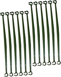 Toyvian 12pcs Plastic Trellis Connectors for Tomato Cage Support Green