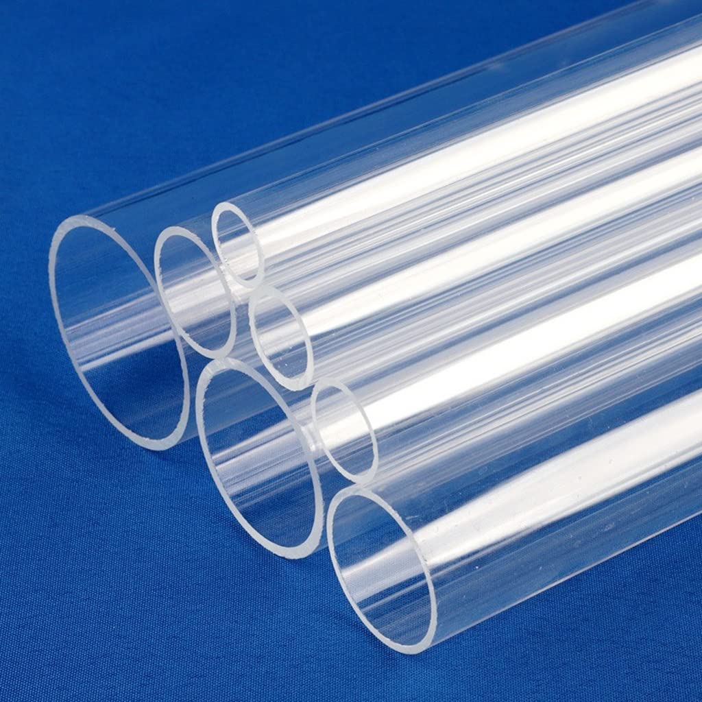 1 szt. 50 cm przezroczysta rura akrylowa – trwała okrągła rura do projektów DIY, akcesoriów akwarystycznych, hydroponiki i dekoracji wnętrz(65mm)