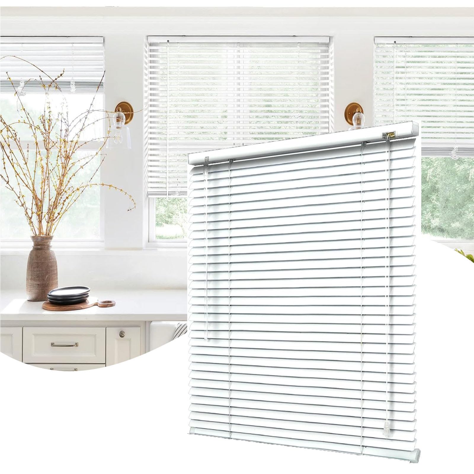 Xrdbfd Wxh Aluminium Venetian Blinds For Windows Doors, Blackout Window Blinds, 50/70/90/105/115/135Cm Horizontal Venetian Blinds, Window Shades, Privacy Curtains,-60X80cm/23.6 * 31.5In