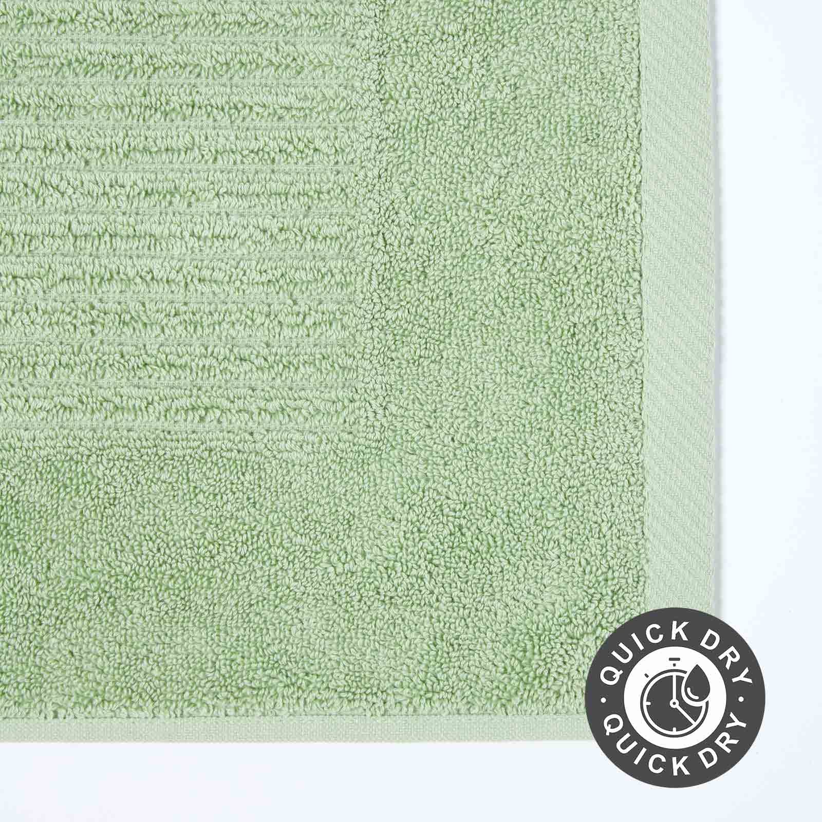 Homescapes - Tappetino scendi-Vasca in Spugna, 50 x 80 cm, in 100% Cotone, 13 Colori Disponibili, Cotone, Verde Lime, 50 cm x 70 cm