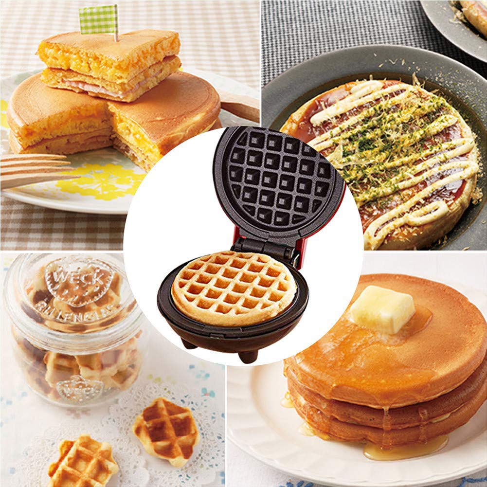 Waffle Maker, Pancake Maker, Mini Waffle Iron Machine, Electric Cake Maker  for Pancakes Cookies, Non Stick Coating, Deep Cooking Plates,B :  Amazon.com.au: Home