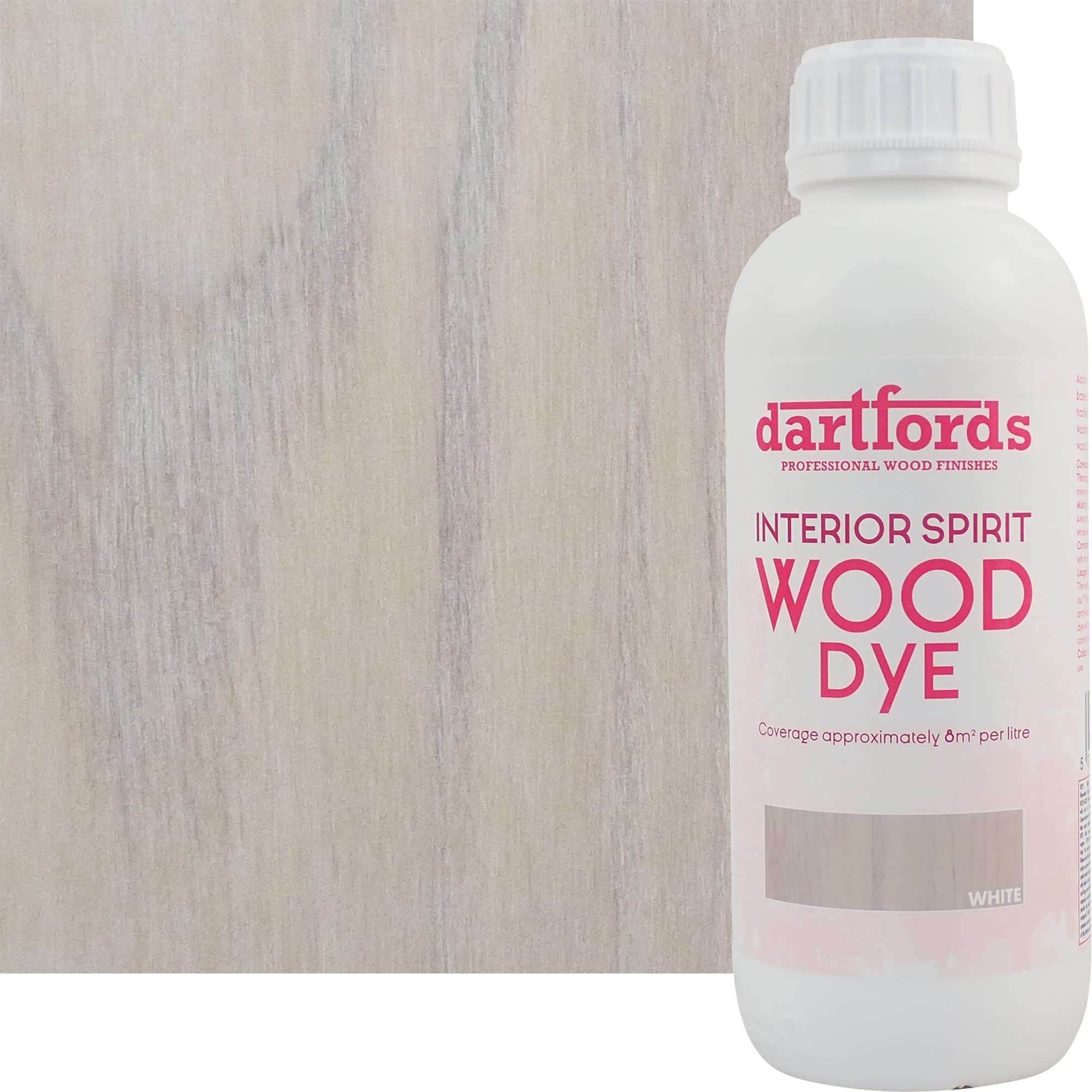 dartfords White Interior Spirit Based Wood Dye - 1 litre Bottle