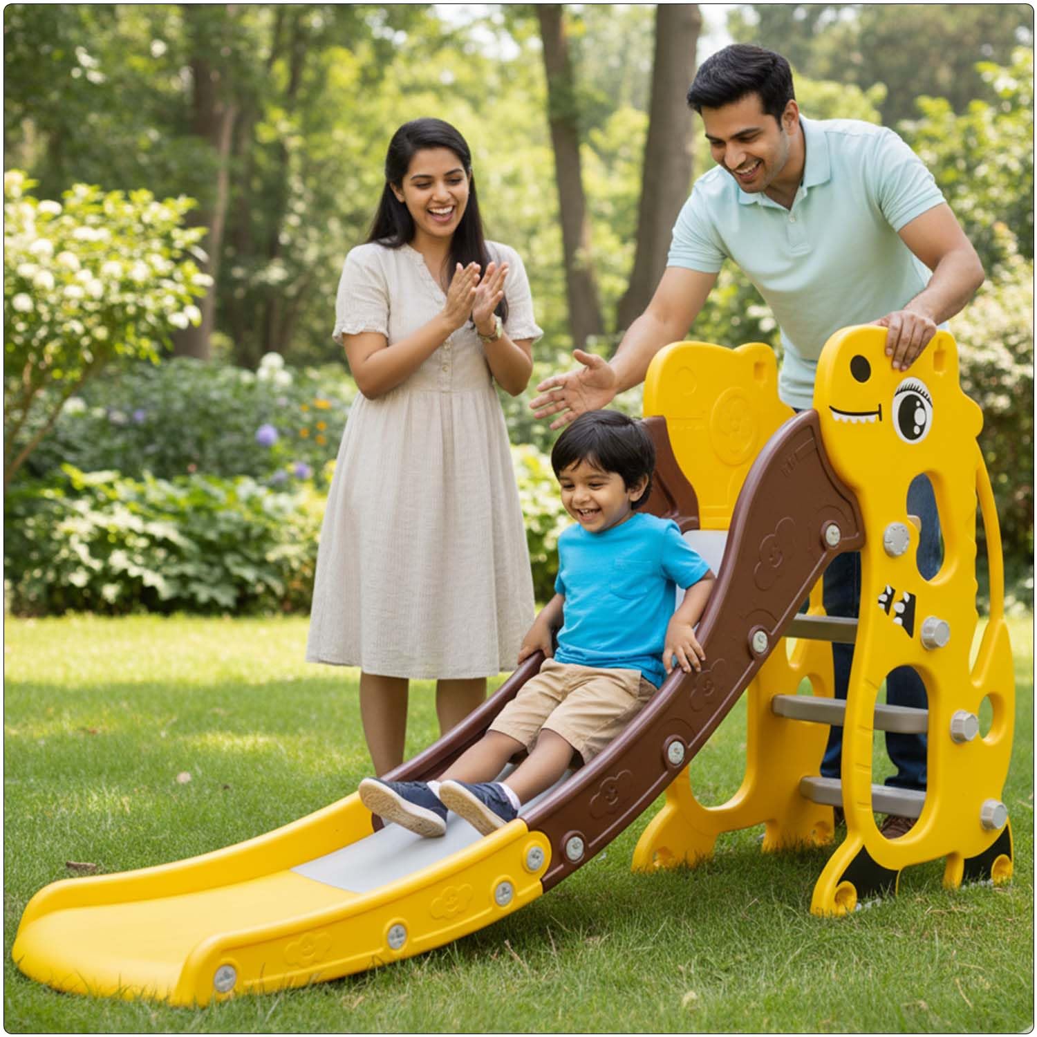 Toyzone T- Rex Dinosaur Slide | Baby Play Slide | Indoor & Outdoor Baby Slider | Easy Assembly | Safe Rounded Design | Kids Slide for 3-5 Years-image-29