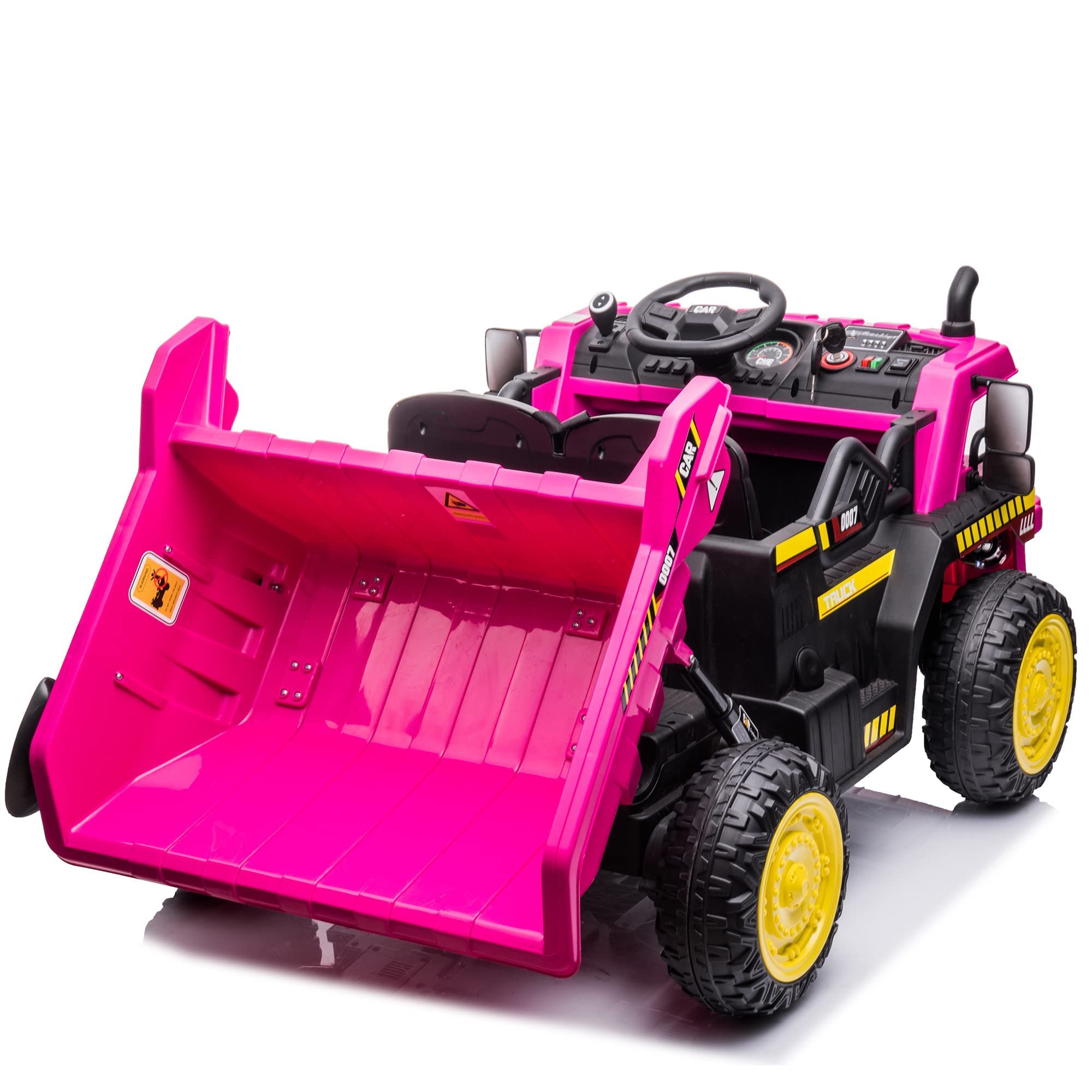 Buy sopbost 12V Kids Ride On Truck with Remote Control Electric Dump Bed Truck 2WD Articulated