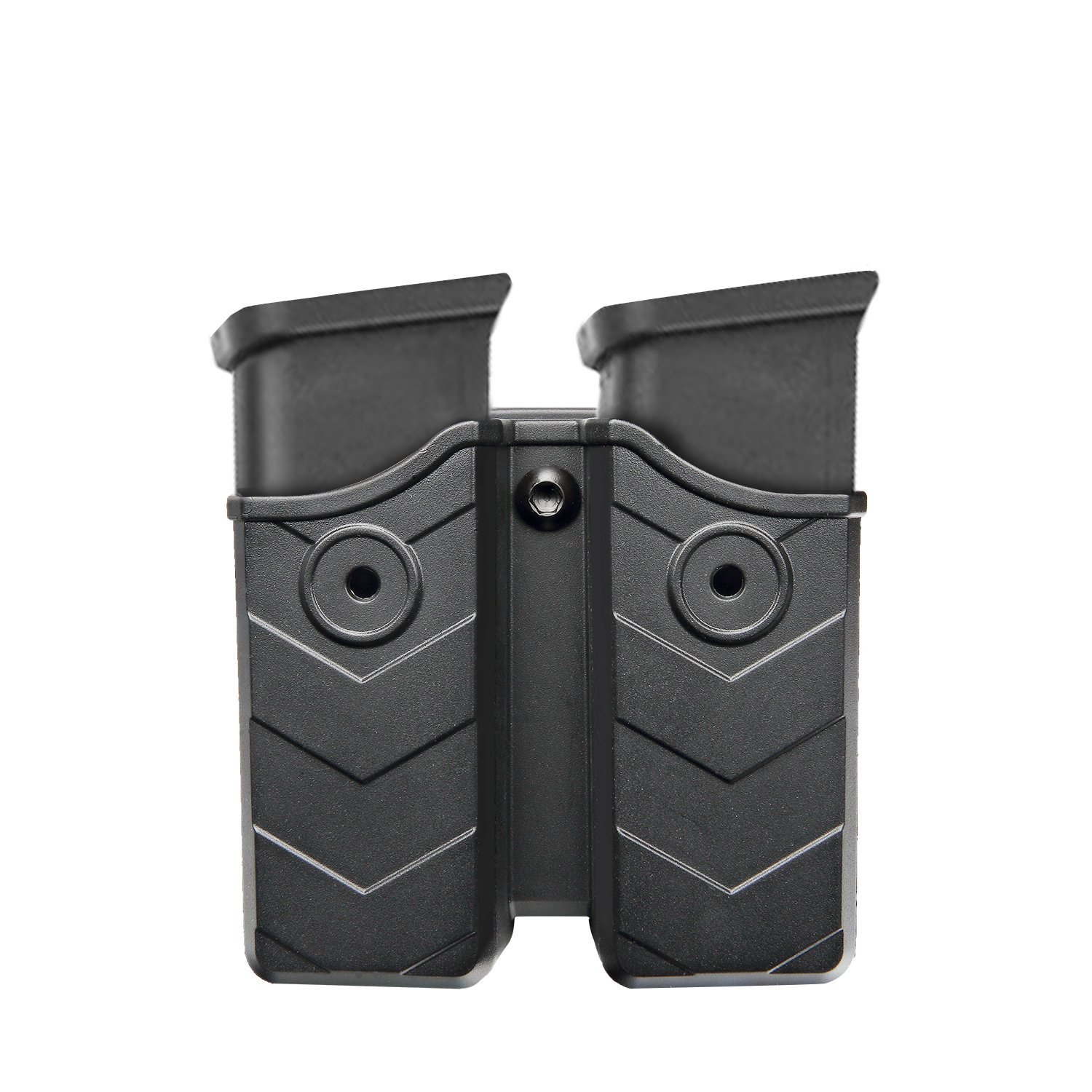 efluky Borsa portariviste universale con clip per pistola adatta per Walther P99/HK/CZ/Glock 17 19/Sig Sauer/9 mm Softair Magazine Holster, Belt Clip regolabile a 60°