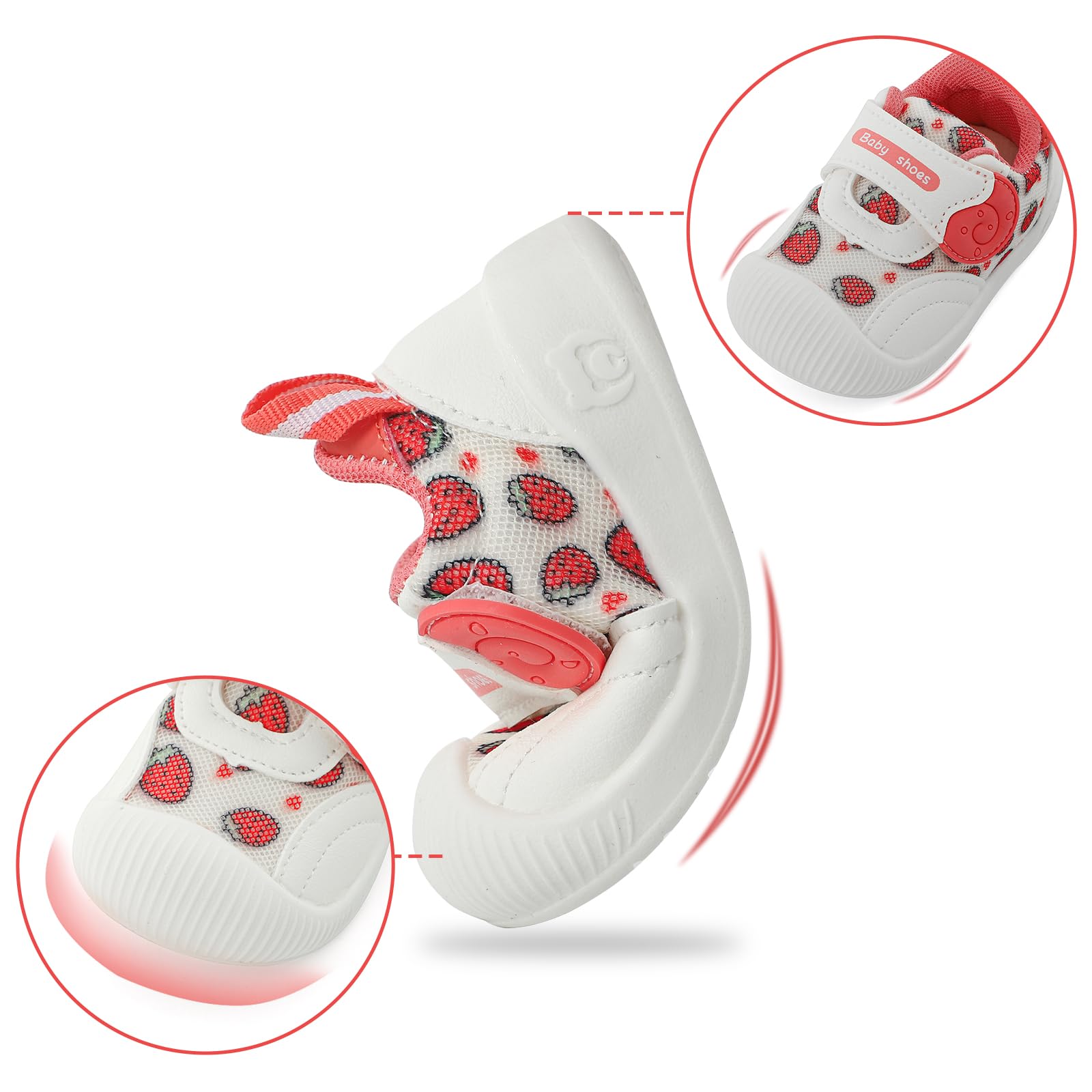 MK MATT KEELY Baby Boys Girls First Walking Shoes Toddlers Summer Breathable Anti-Slip Trainer Sneakers for Infant — view 3