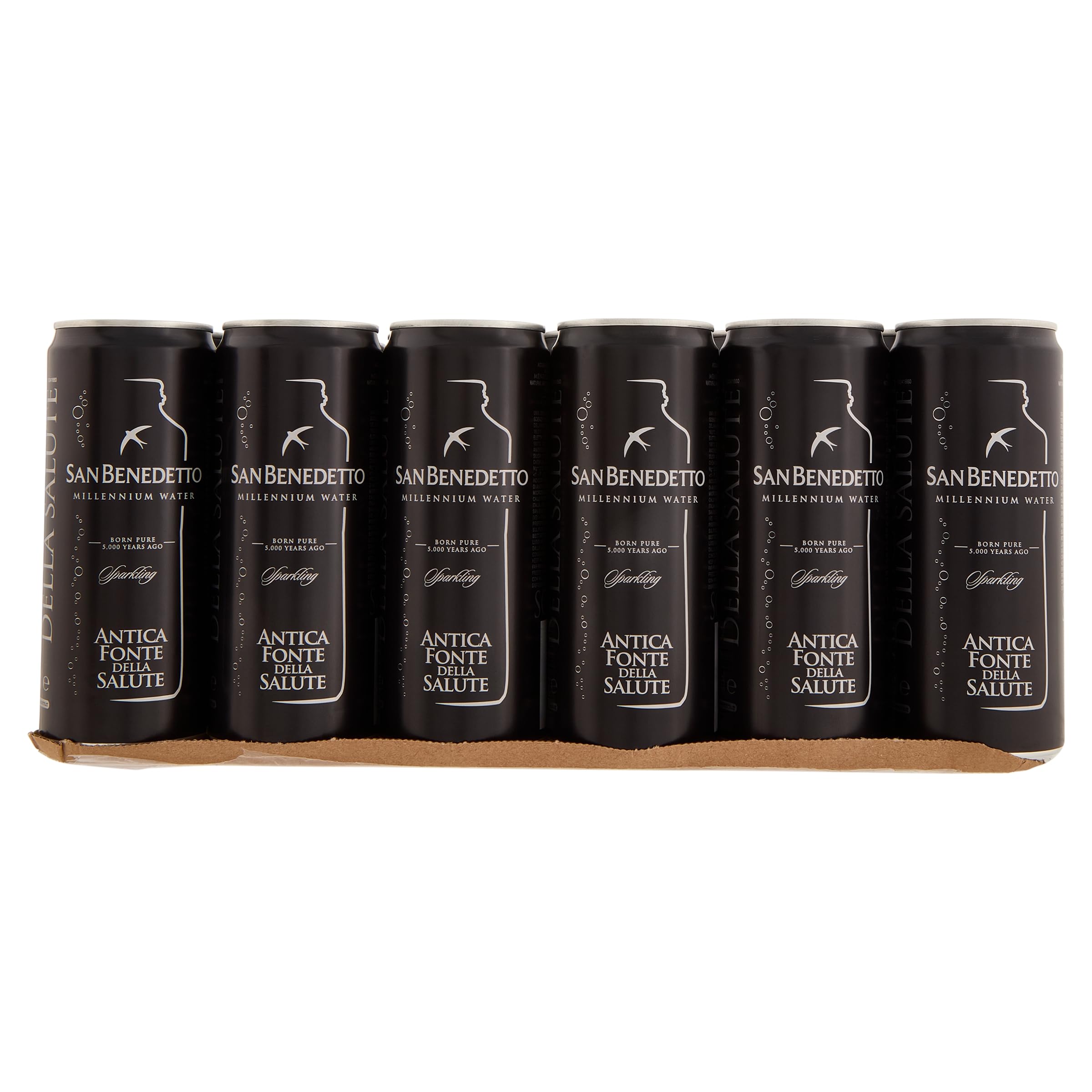 San Benedetto acqua Antica Fonte della Salute | Lattina FRIZZANTE | 33cl x 24pezzi