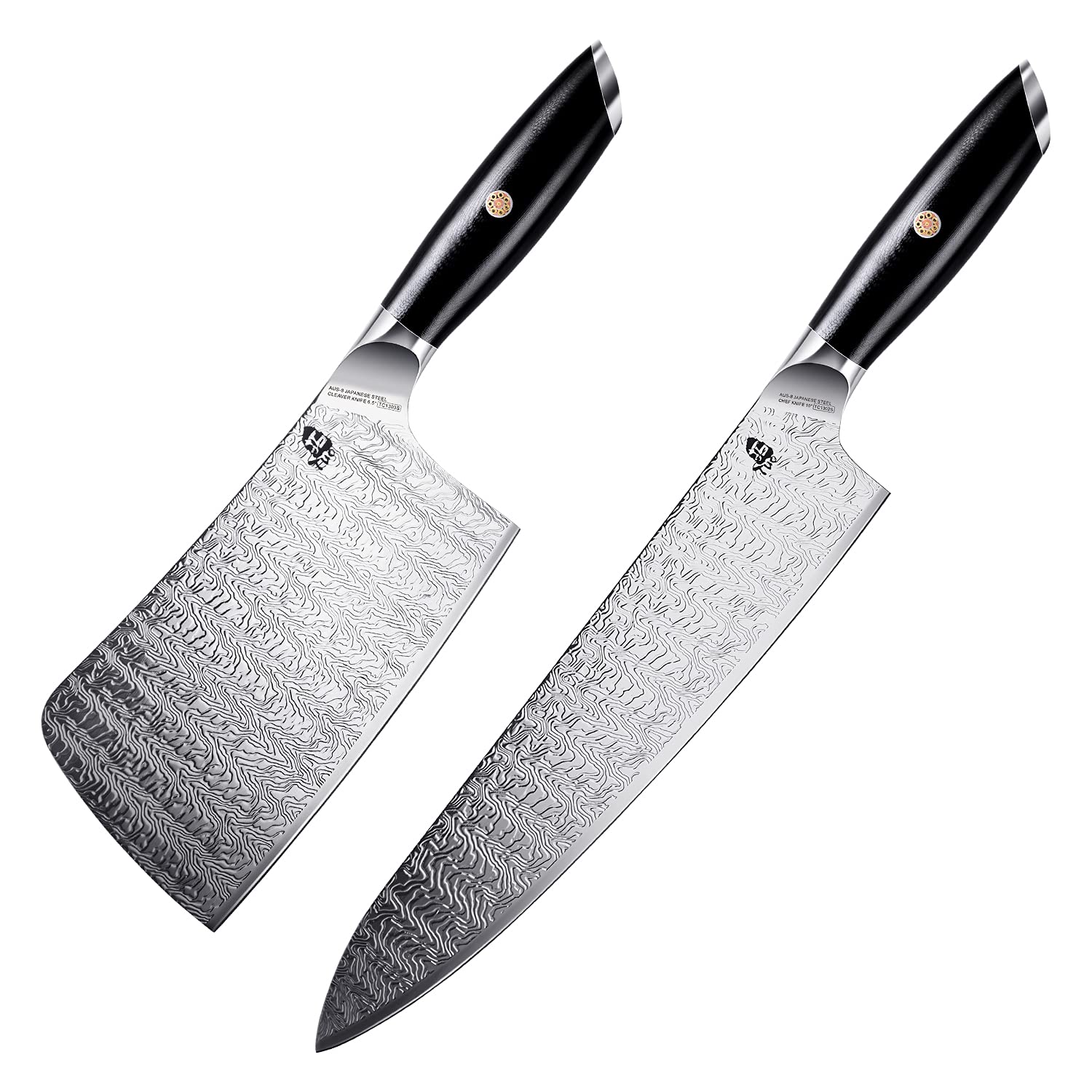 Buy TUO Chef 10 inch&Cleaver 6.5 inch AUS8 Japanese Stainless Steel