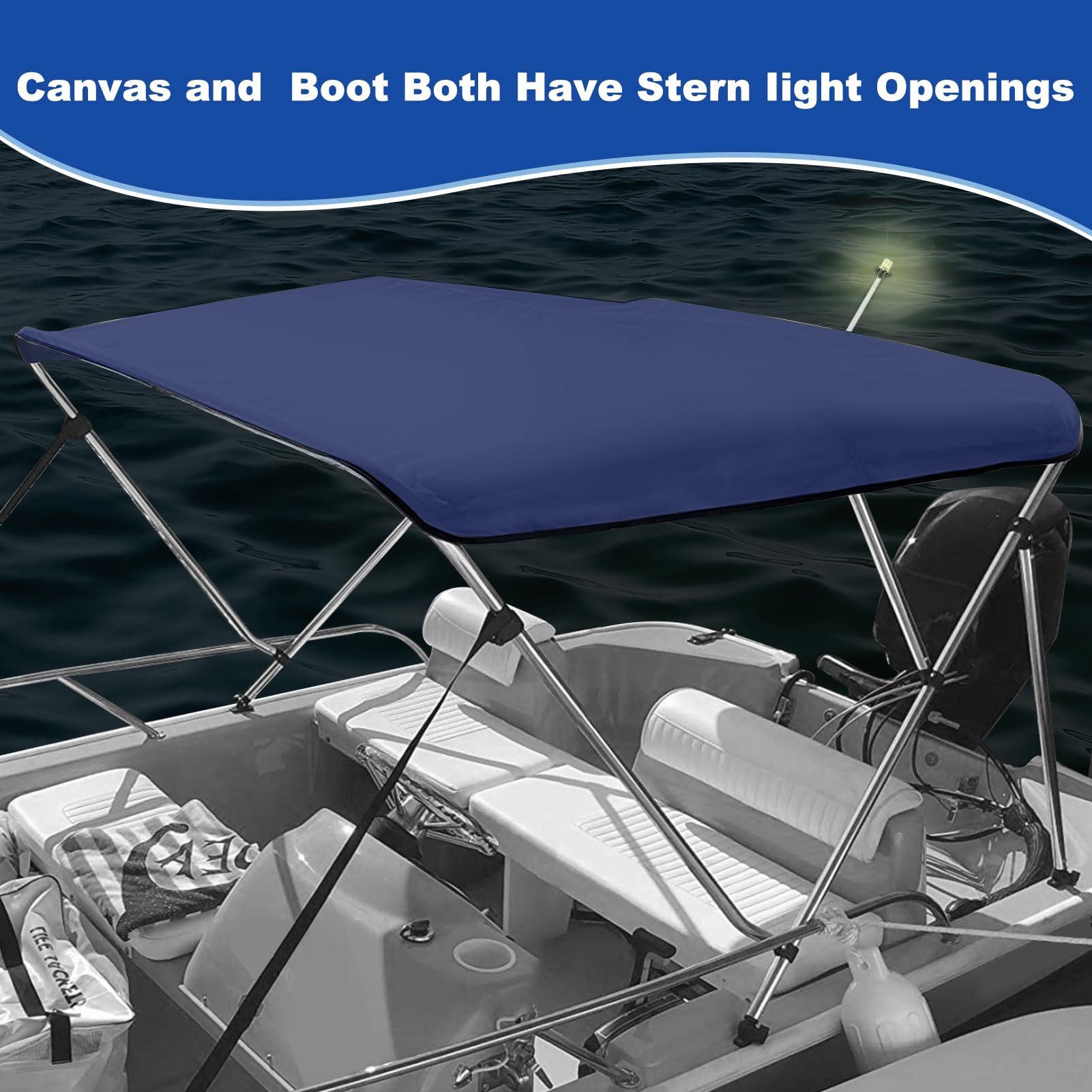 トップス SUNDAYS BEST BORDER POCKET T L Amazon.com: 3 Bow Bimini Top Replacement Canvas for Boat