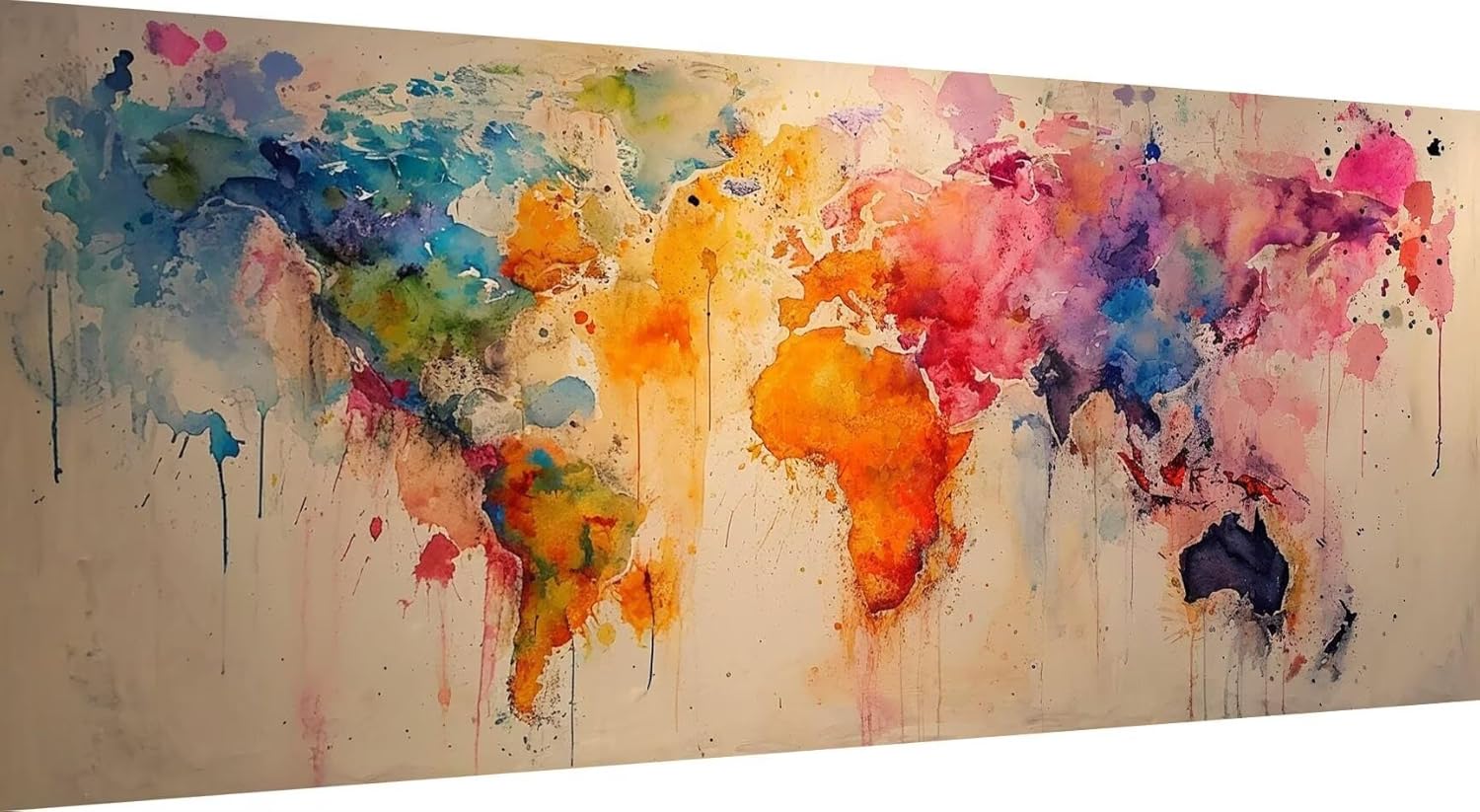 ダイヤモンドアート ダイヤモンドアート キット 世界地図 ダイヤモンド アート 150x60cm 円形 ビーズアート 全面貼り付けタ