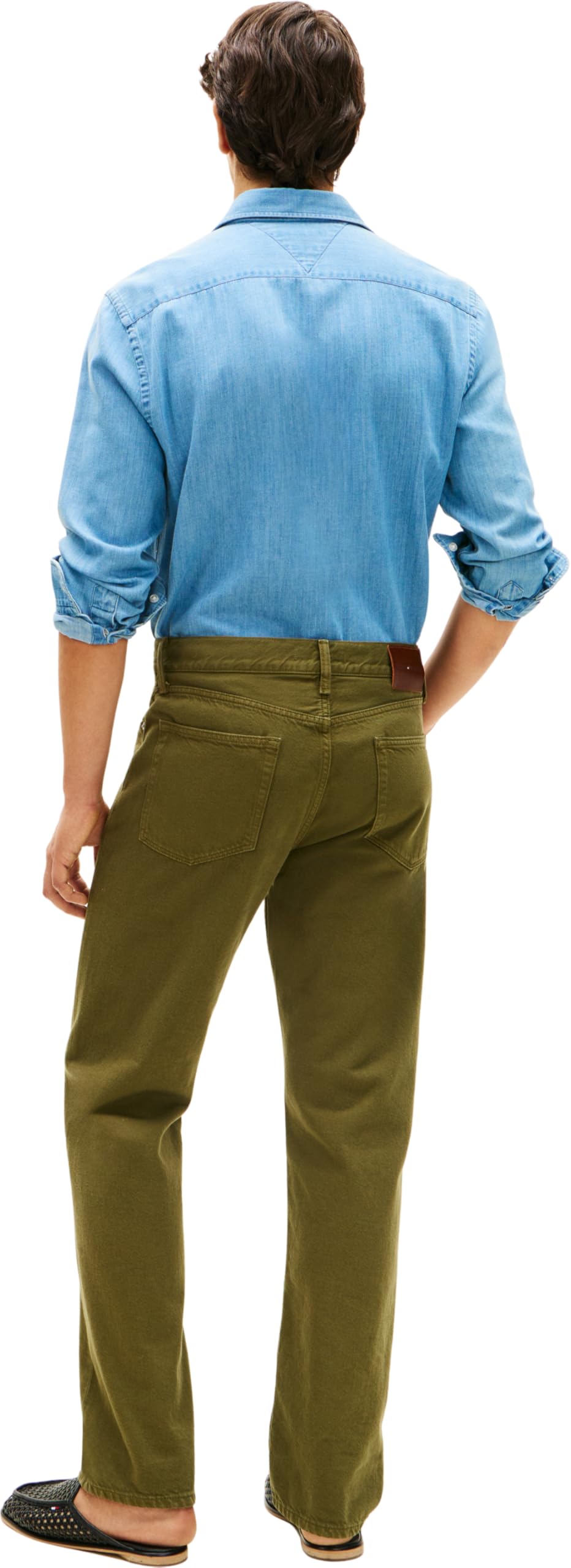 Tommy Hilfiger Herren Jeans Hose Regular Dover Straight Fit, Grün (Dark Artichoke), 30W/30L – Ansicht 2