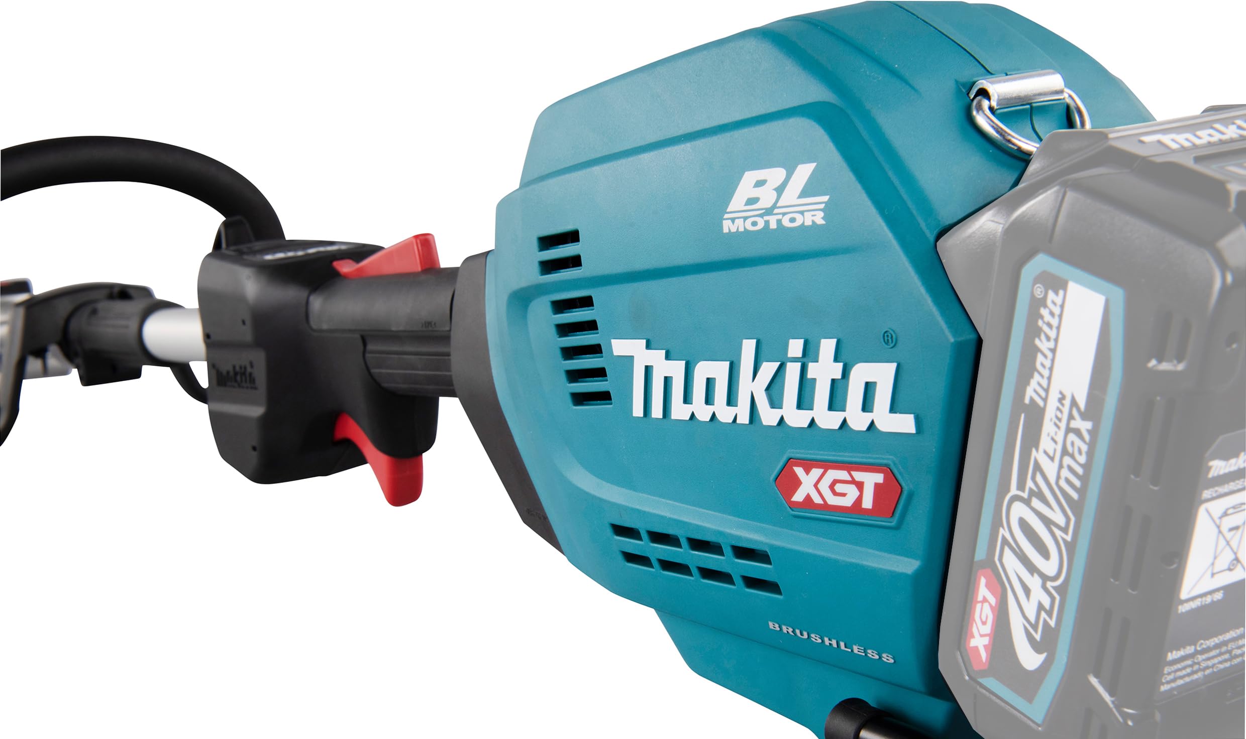 Makita UX01GZ01 - Accionamiento con batería multifunción (40 V, sin batería, sin Cargador) Incluye Cabezal de desguadaña EM404MP