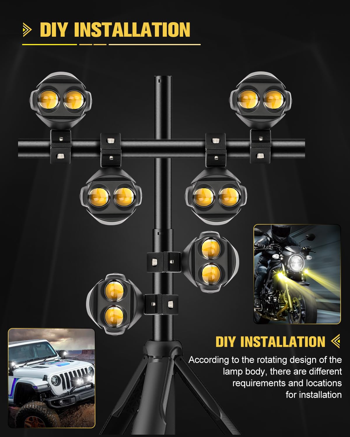 10127 CO LIGHT オートバイ LED ドライビングフォグライト