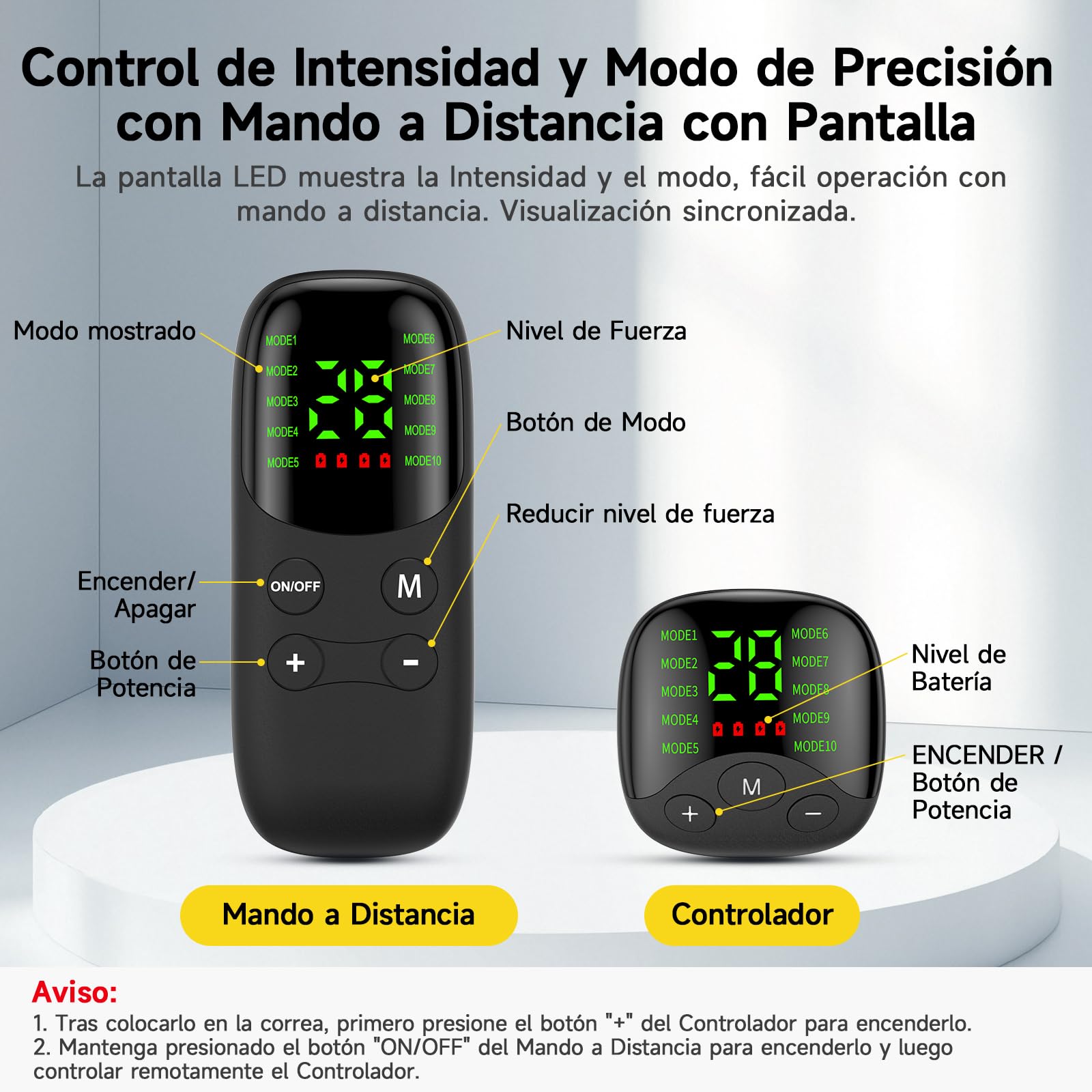 Electroestimulador Muscular para Cuello y Espalda, Estimulador Muscular para Músculos de la Espalda, EMS Masajeador Cervical y Espalda con Mando Distancia, 30 Niveles,10 Modos,Entrenador de Cuello EMS