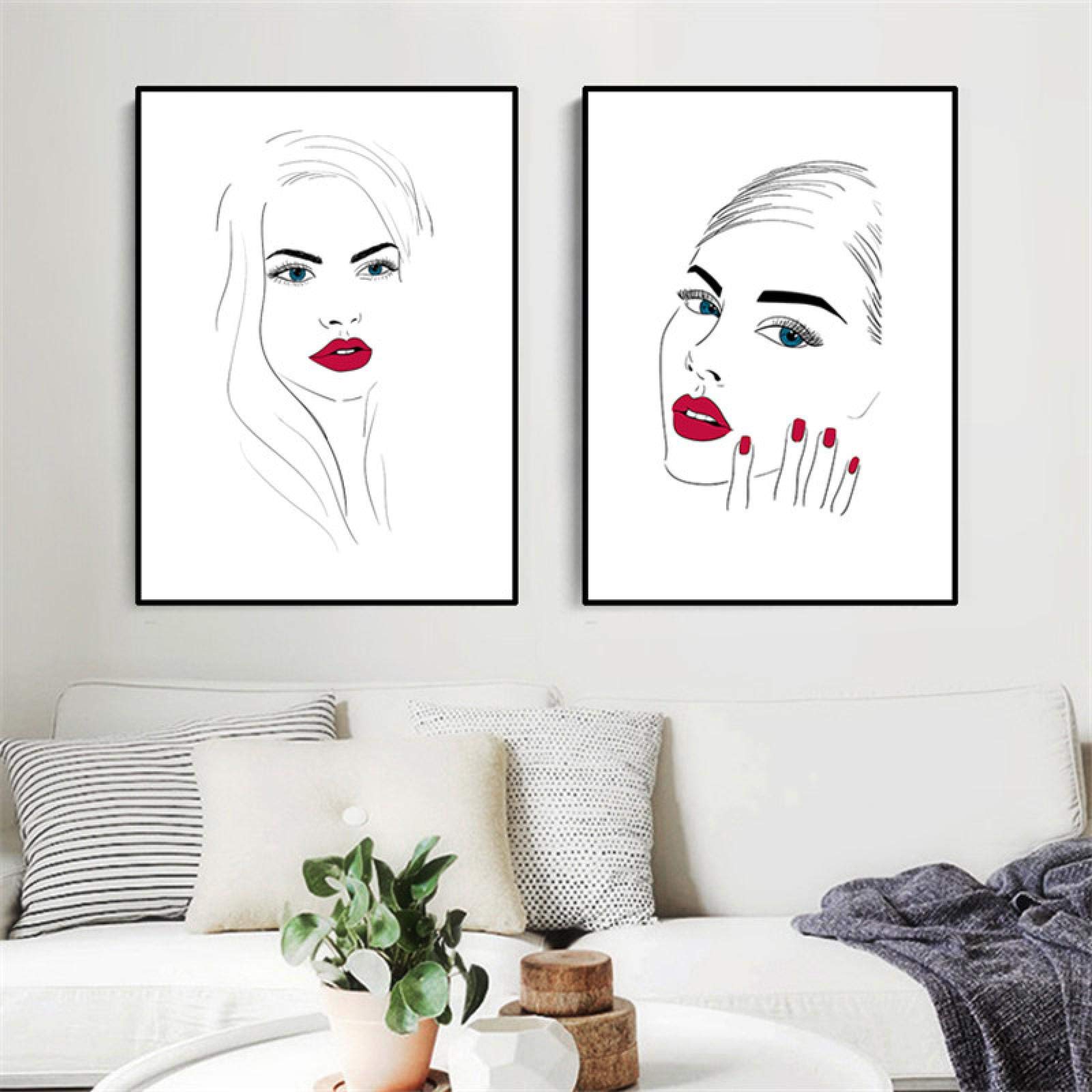 Cuadros de moda girly para renovar paredes vacías en estudios de maquillaje 8