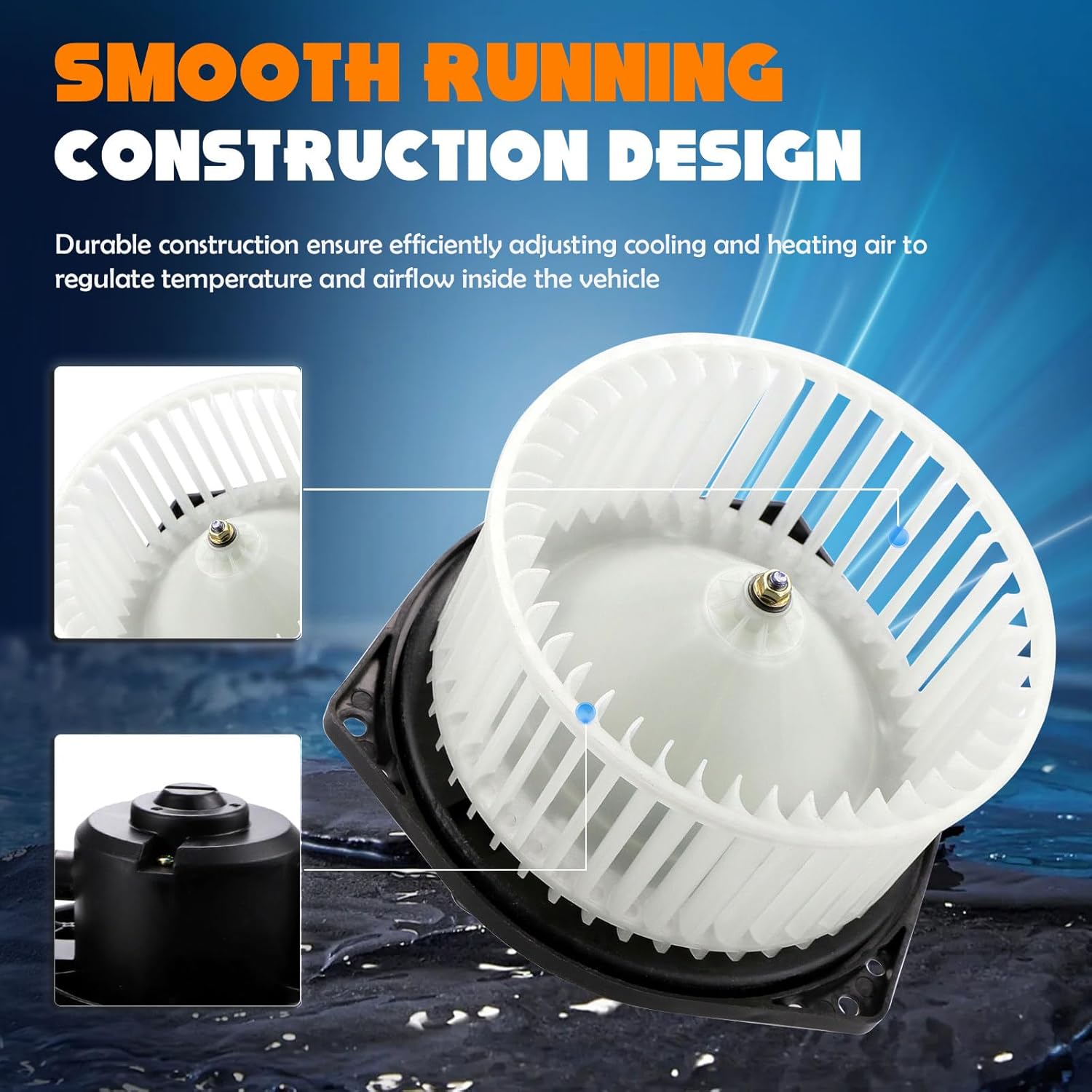 AC Heater Blower Motor for 2002-2004 Infiniti I35, 2000-2004 Subaru Outback 1993-1996 Subaru Impreza, 2000-2003 Nissan Maxima, 2003-2006 Subaru Baja, 72240FA000/700050