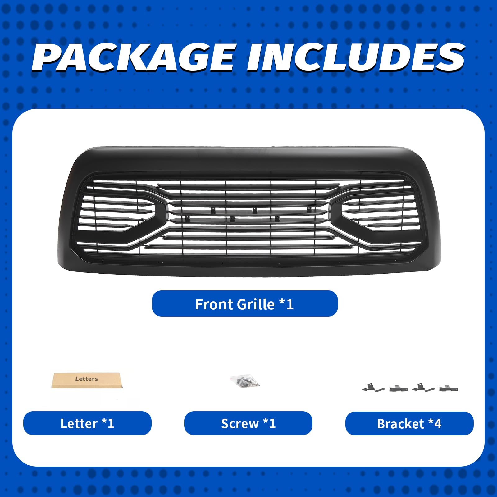 Front Grill Compatible with 2013 - Product View