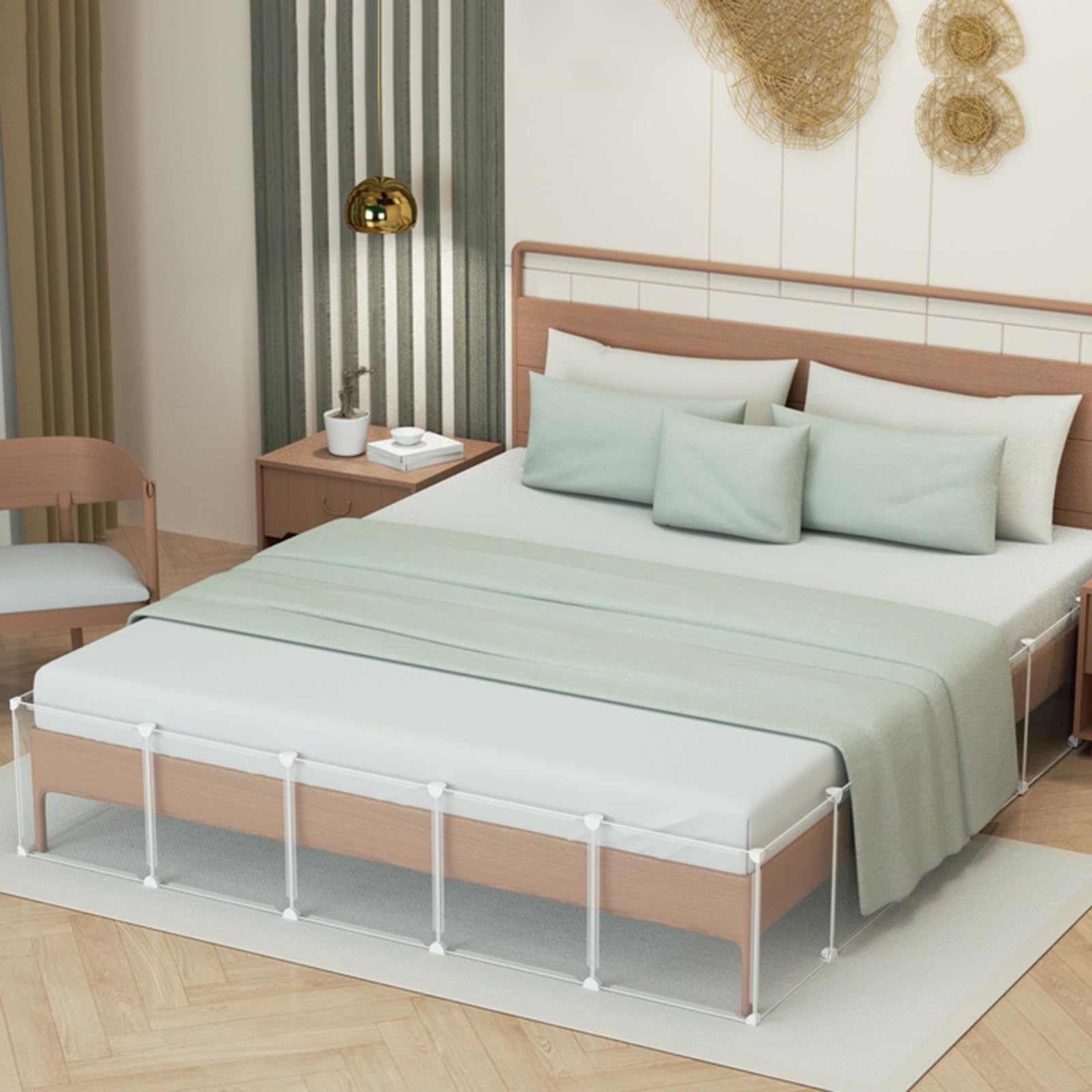 Onxyrbyte Toy Blocker For Under Bed,Clear Furniture Gap Blocker,Blockers Under Bed Barrier,Simplifies Household Chores,Suitable For Different Beds Frames And Furniture