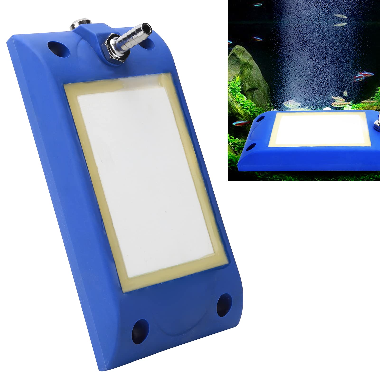 Asta in Pietra Porosa, più Ossigeno, Diffusore a per Acquario più Pulito, Anche Degassamento per Il Serbatoio (S100x40x0,3 cm/39,4x15,7x0,1 Pollici)