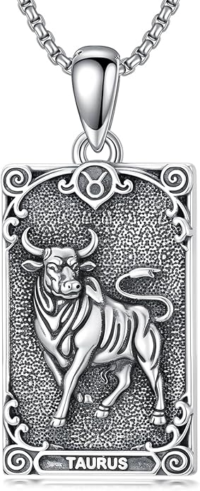 PELOVNY 12 Zodiac Sign Necklaces 925 Sterling Silver Constellation Tarot Card Pendant Necklace Astrology Horoscope Jewelry Birthday Gifts for Women Men